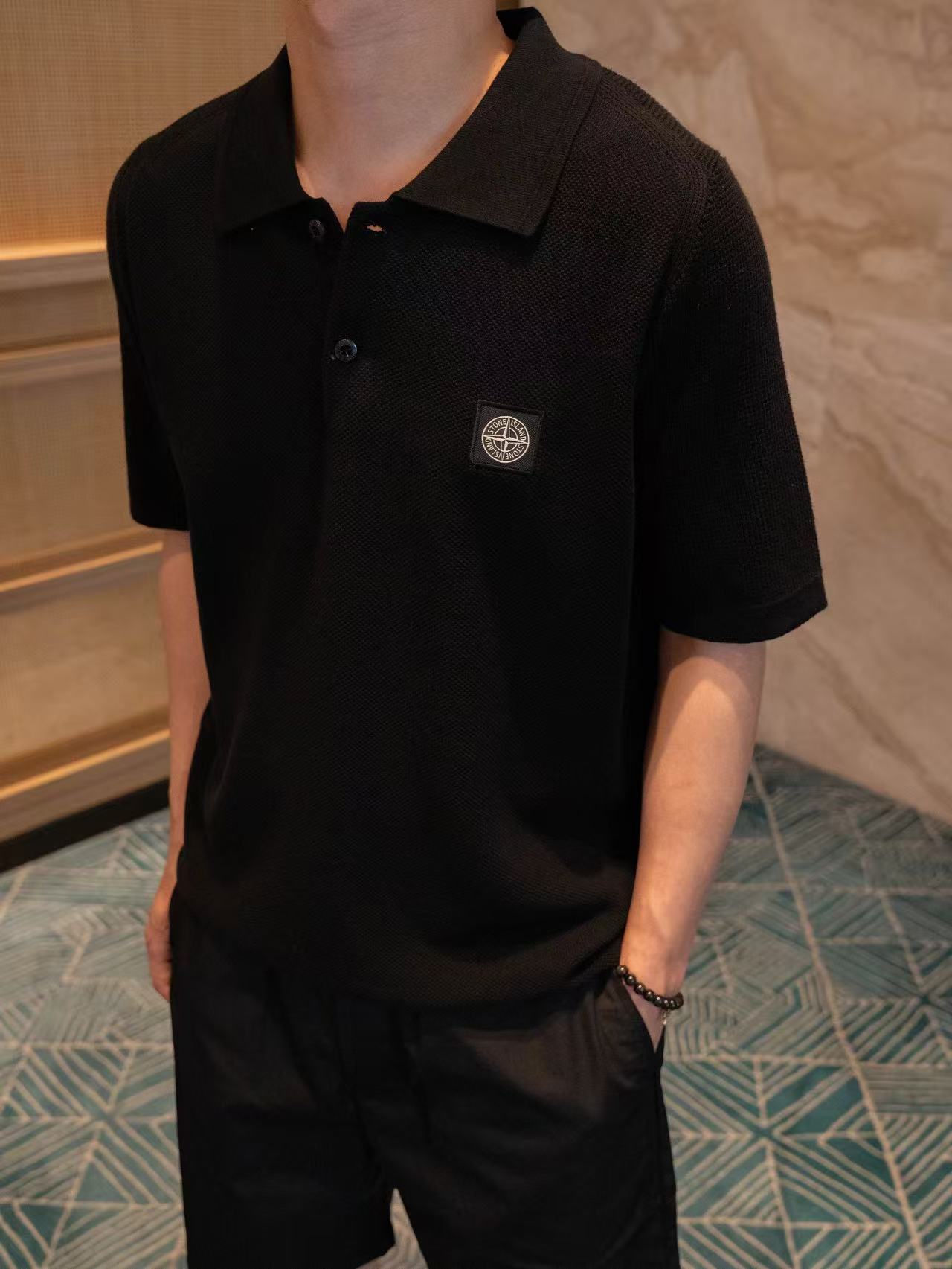 SI Patch Knitted Polo
