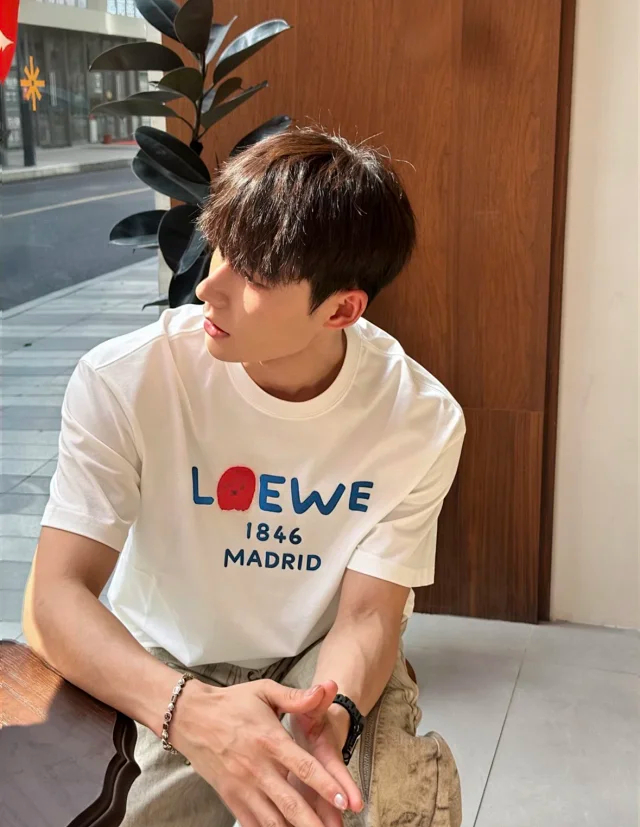 P199 Item ID 9092 LOE SS26 180th Anniversary Limited Series Official Color Card for Imported Yarn Cotton Straight Tube Hooded Round Neck Short Sleeve T-shirt Loose Edition Unisex