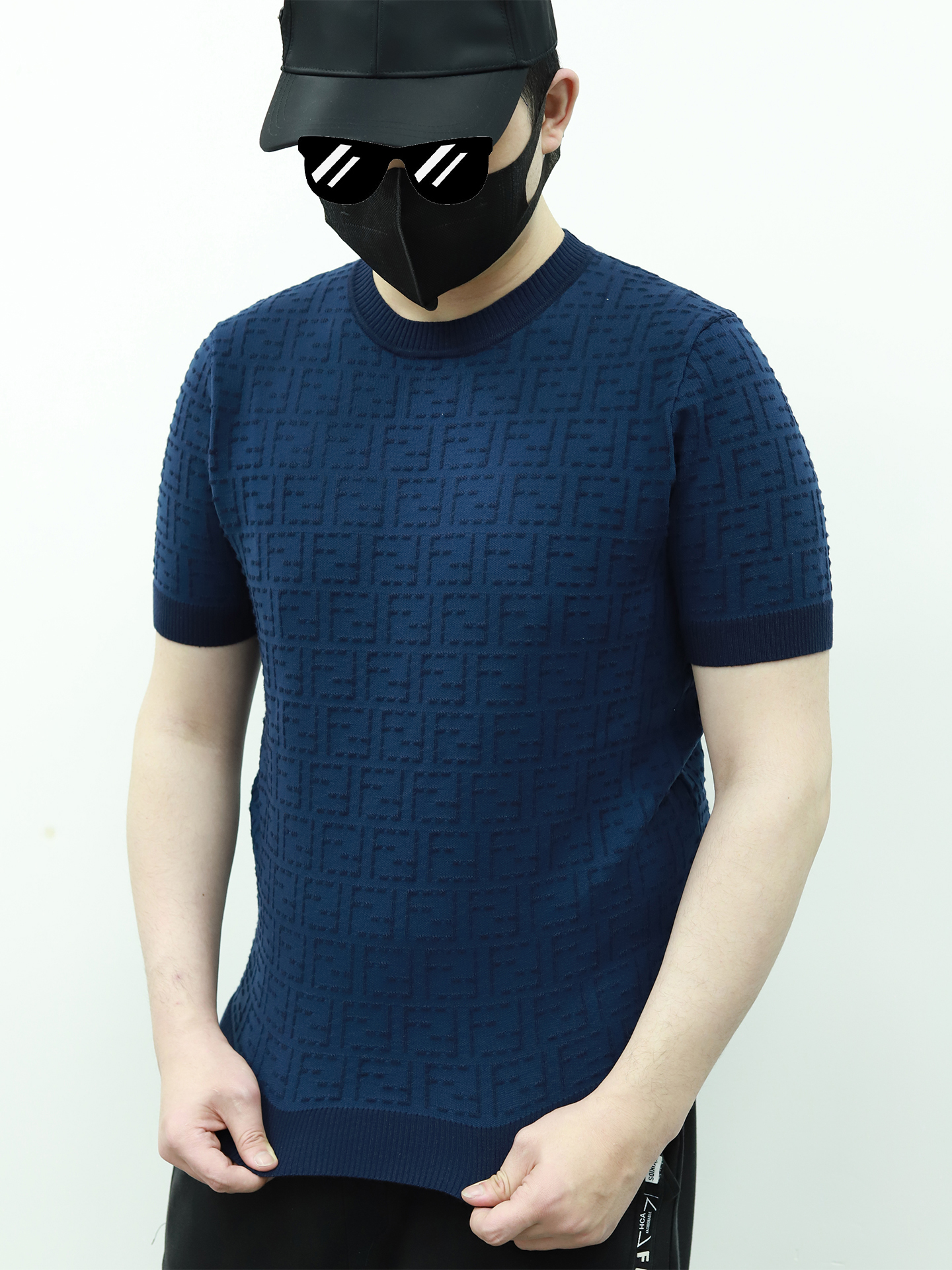 FE jacquard knitting tee