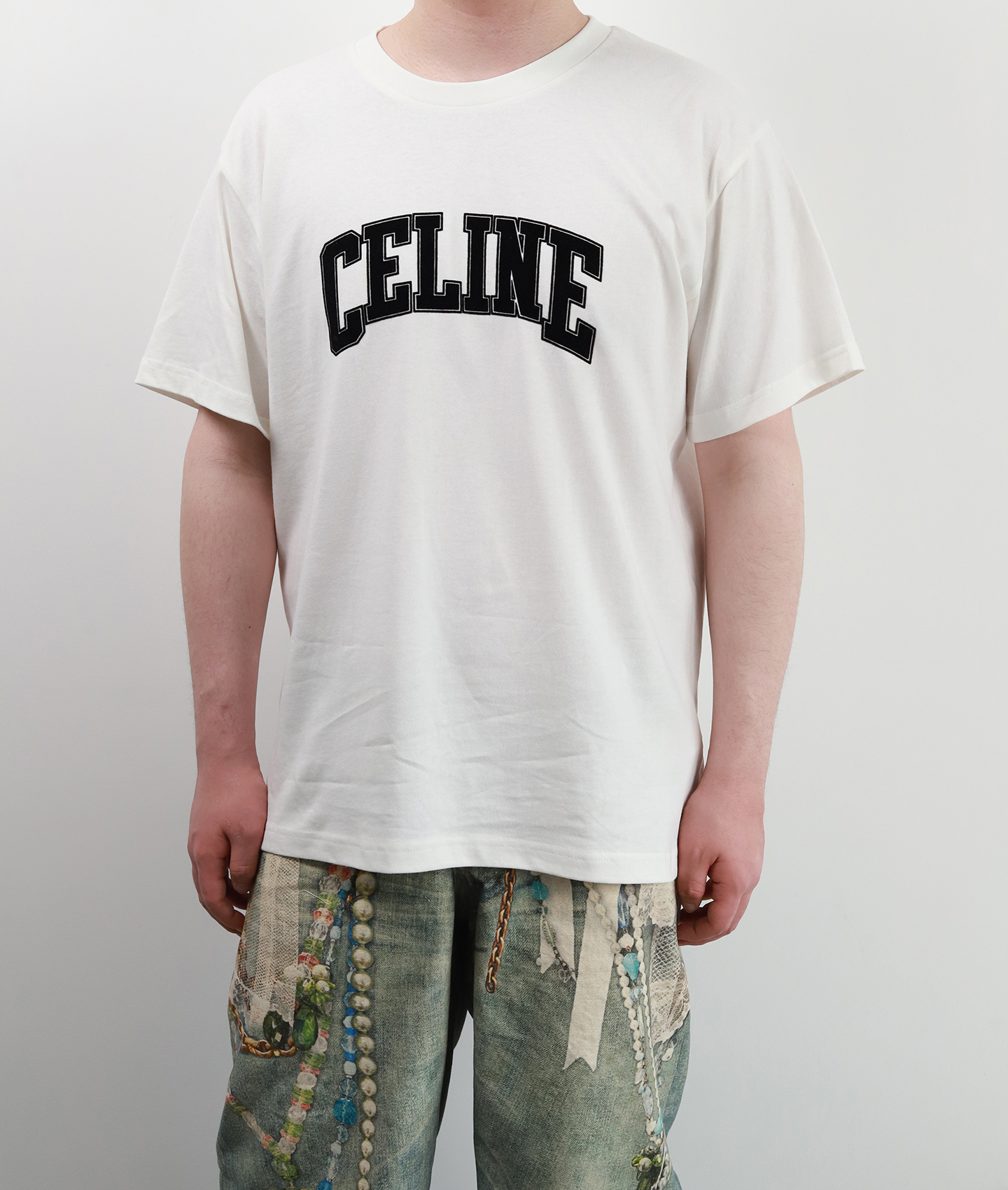 CE Flocking printing tee