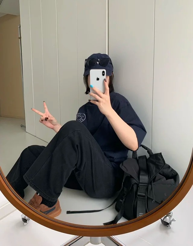 Item ID 9011 Acne FW25 logo printed distressed short sleeved shirt