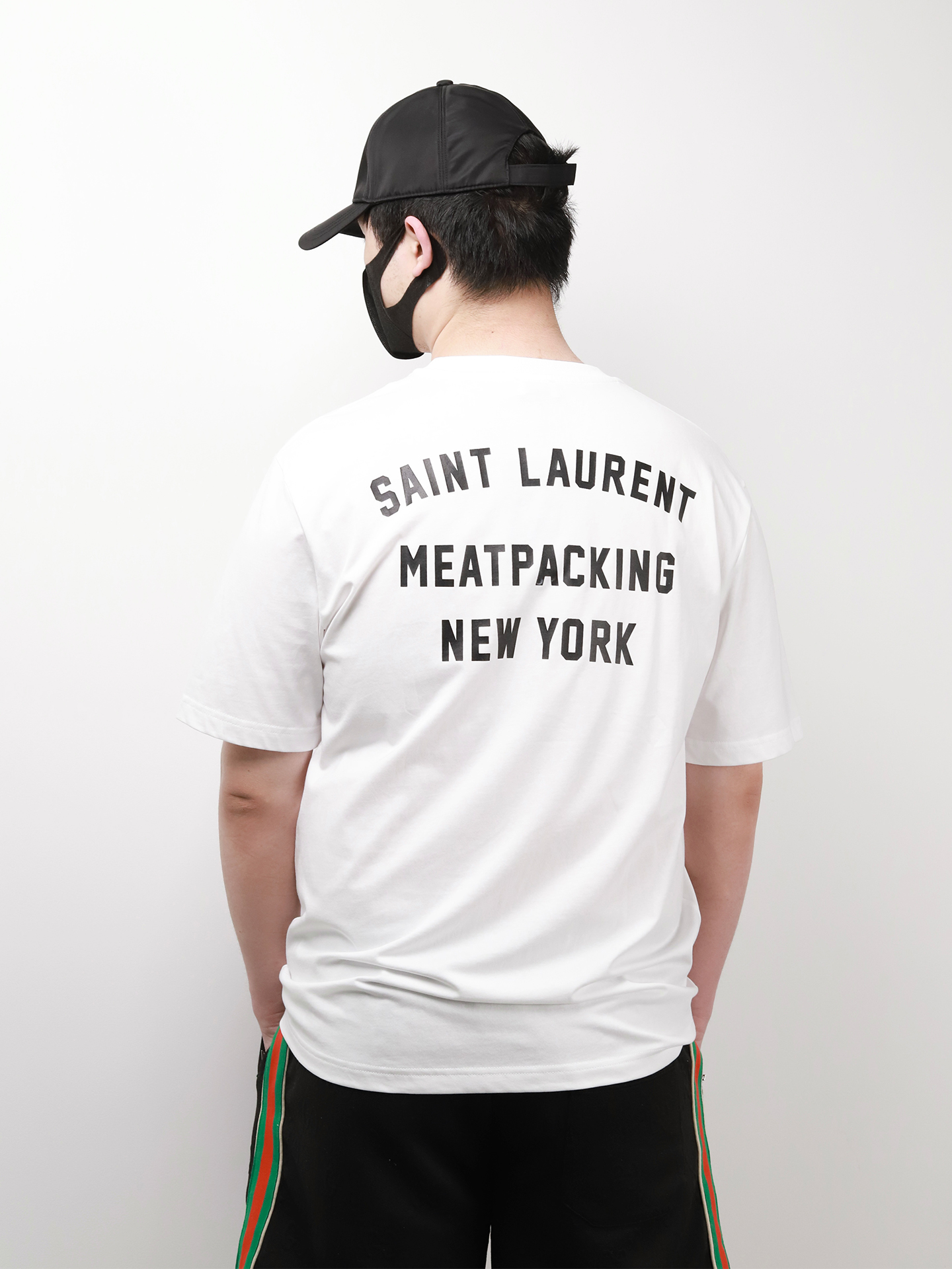 YSL back print tee