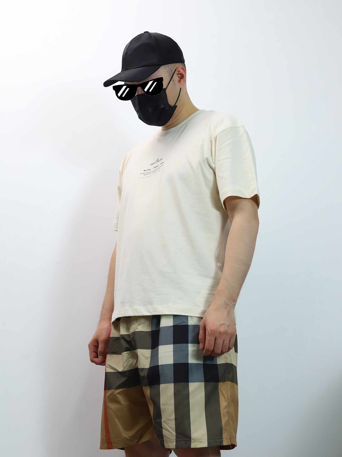 SI double fade print tee