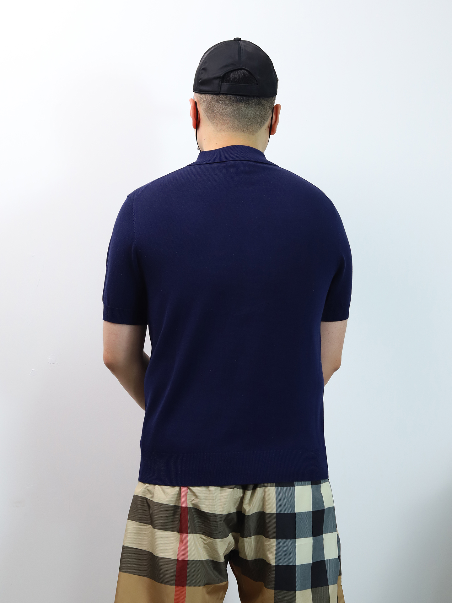 VERSACE knit Button UP Polo