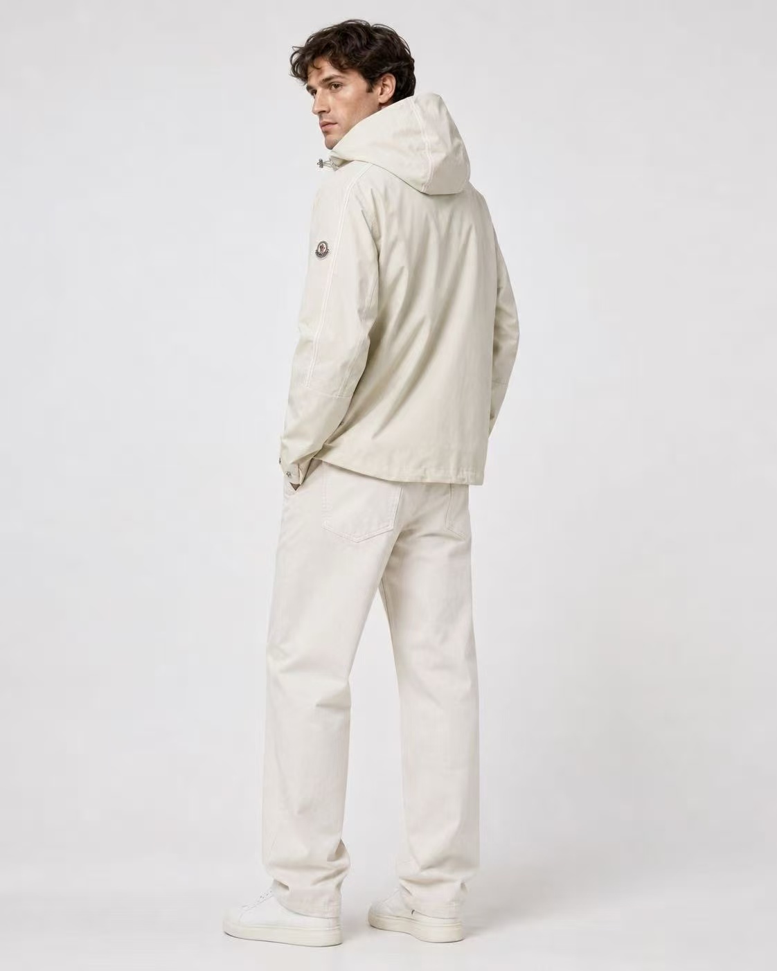 MON Orange stitched windbreaker - tear resistant tech