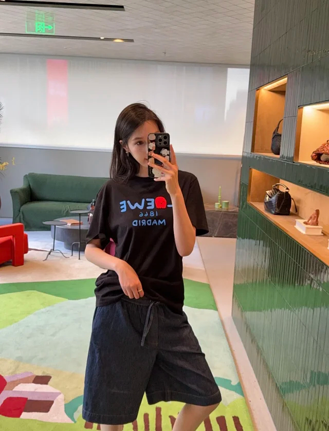 P199 Item ID 9092 LOE SS26 180th Anniversary Limited Series Official Color Card for Imported Yarn Cotton Straight Tube Hooded Round Neck Short Sleeve T-shirt Loose Edition Unisex