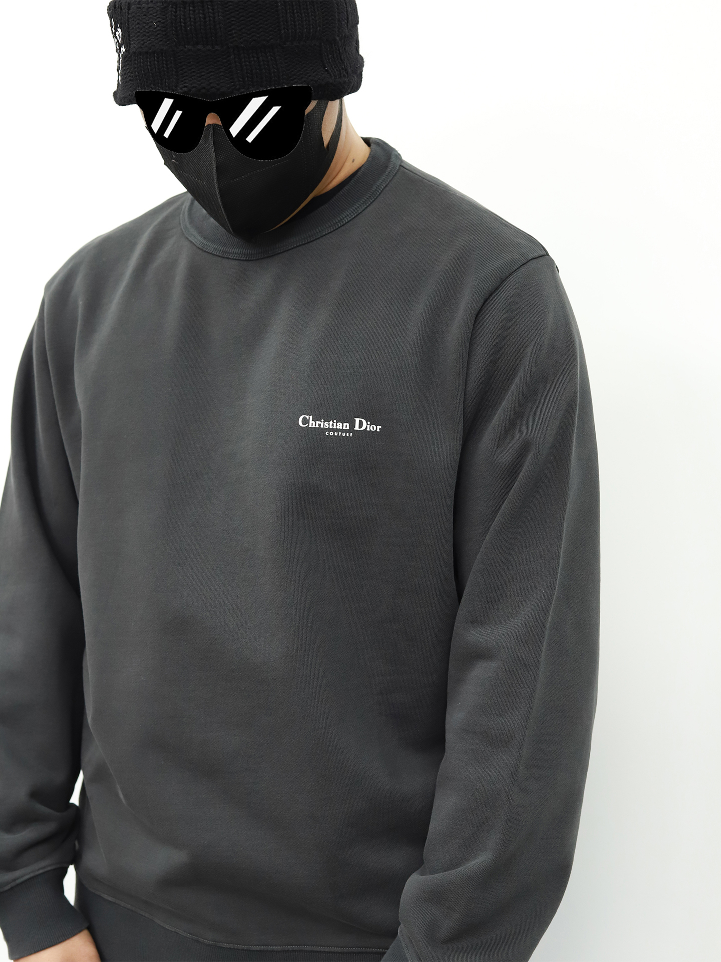 Dior 圆领长袖卫衣 灰色