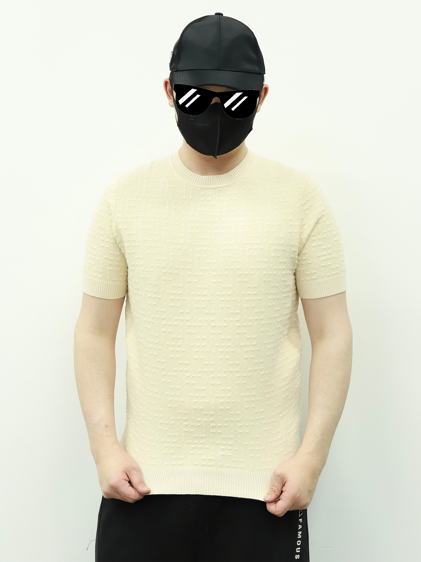 FE jacquard knitting tee