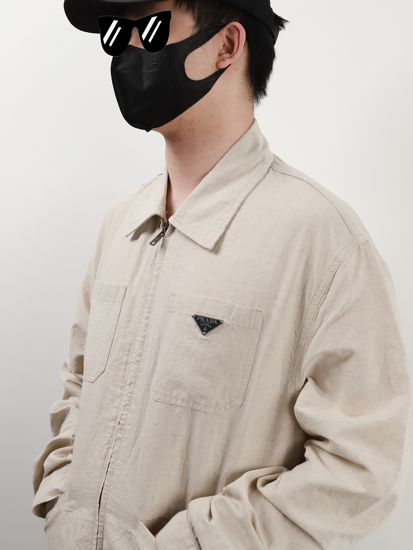 【KF badge】PRA linen jacket