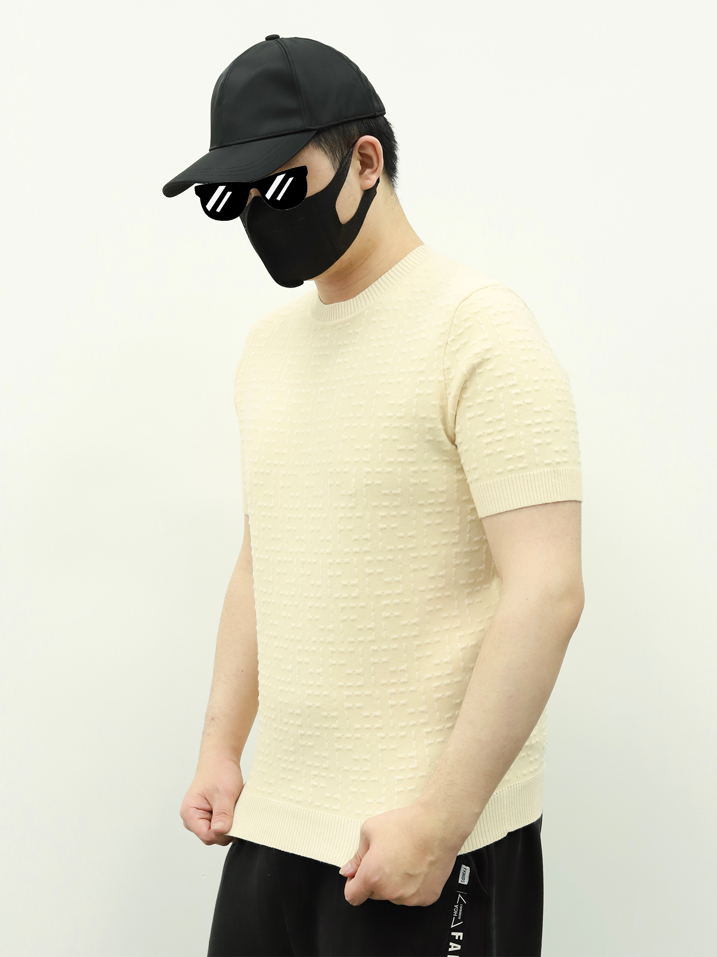 FE jacquard knitting tee