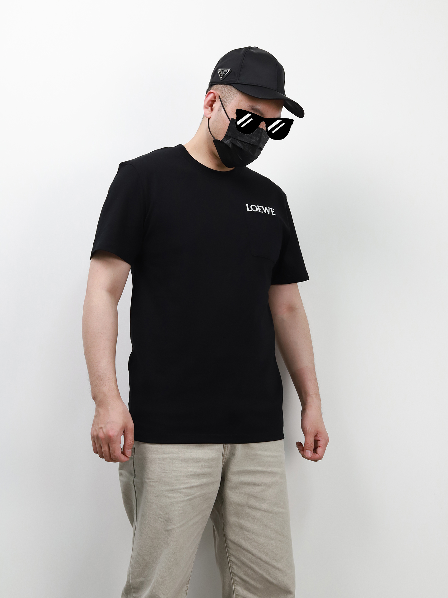 Loewe pocket embroidery tee
