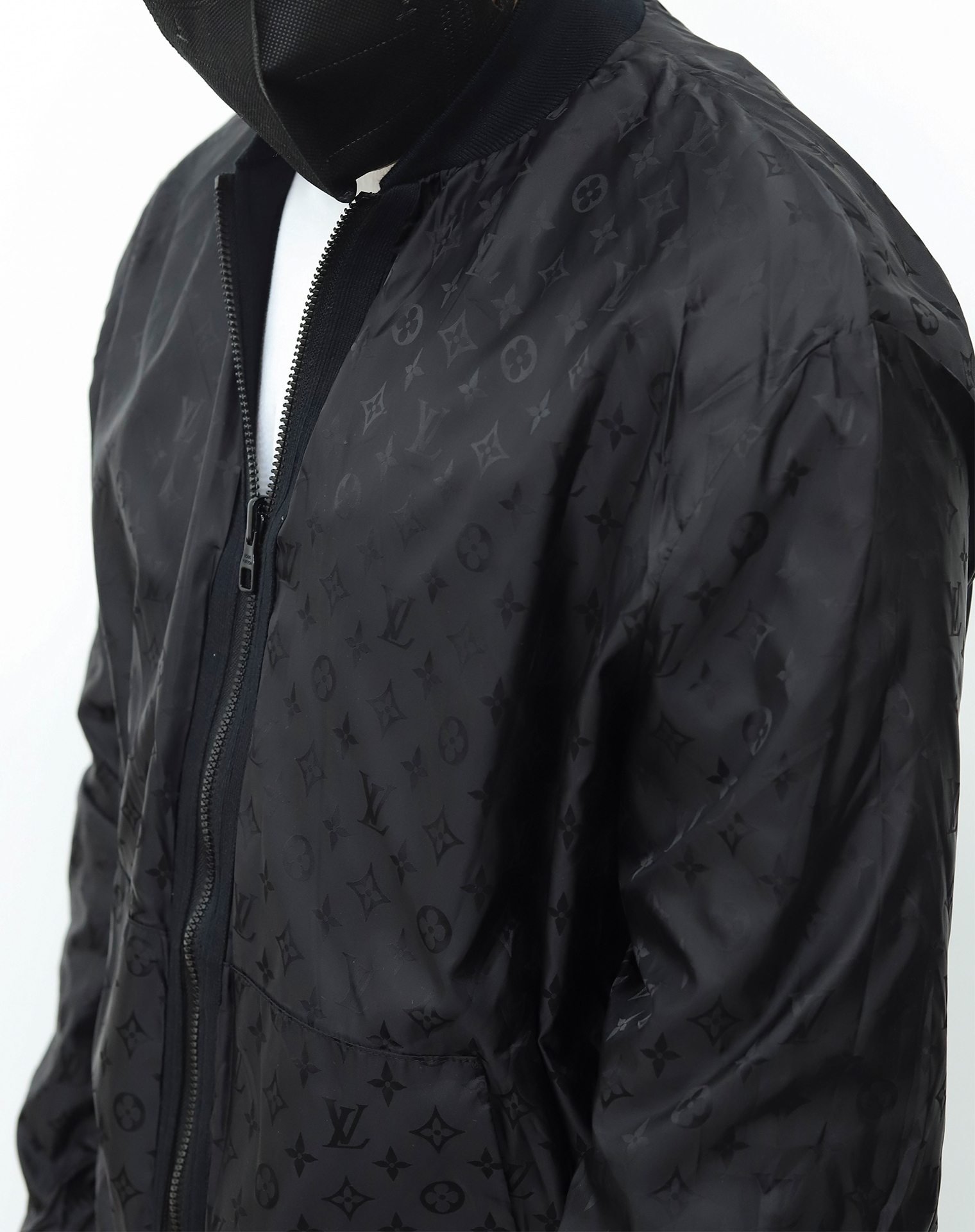 LV两面穿拉链夹克 白色