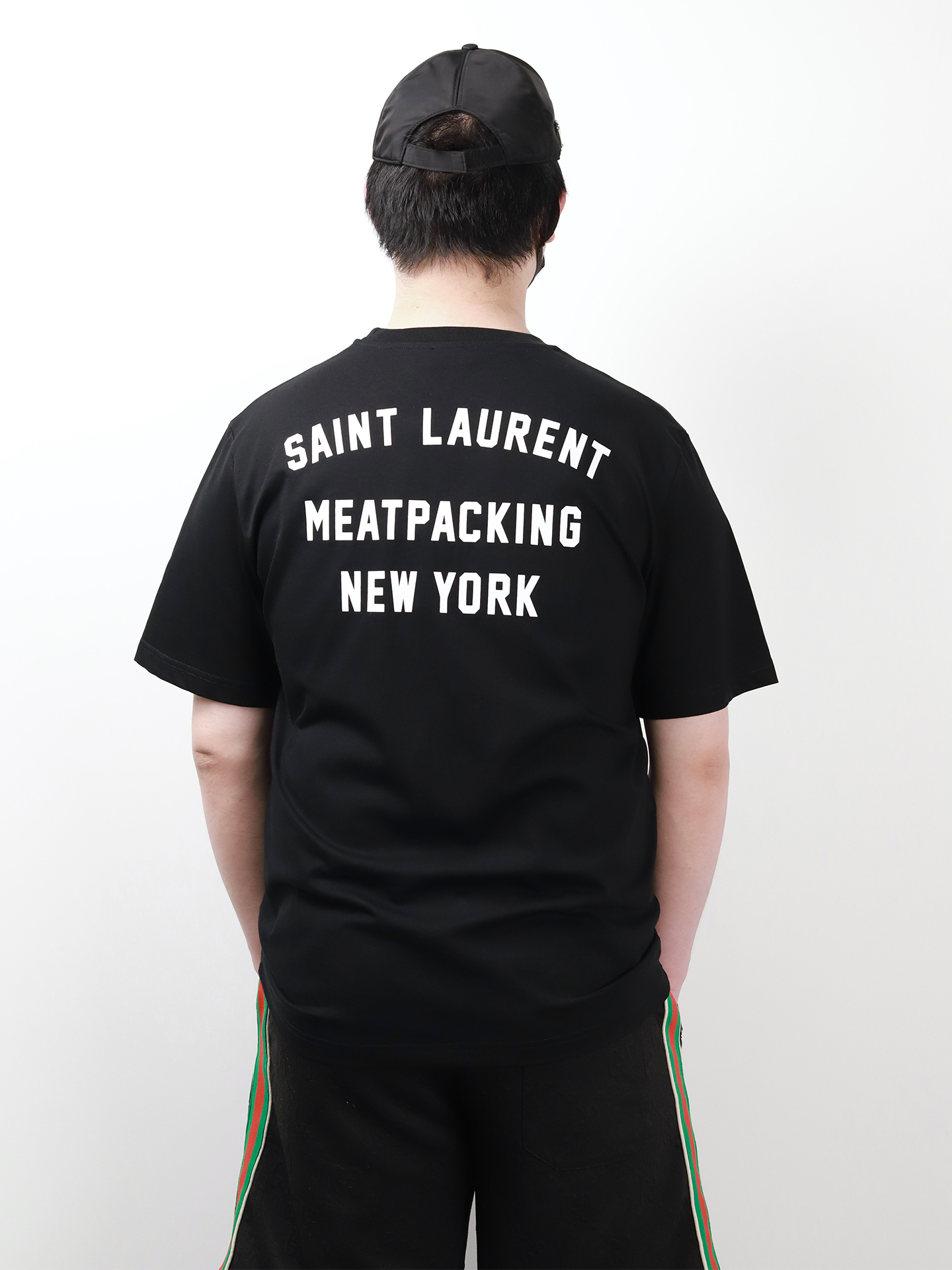 YSL back print tee