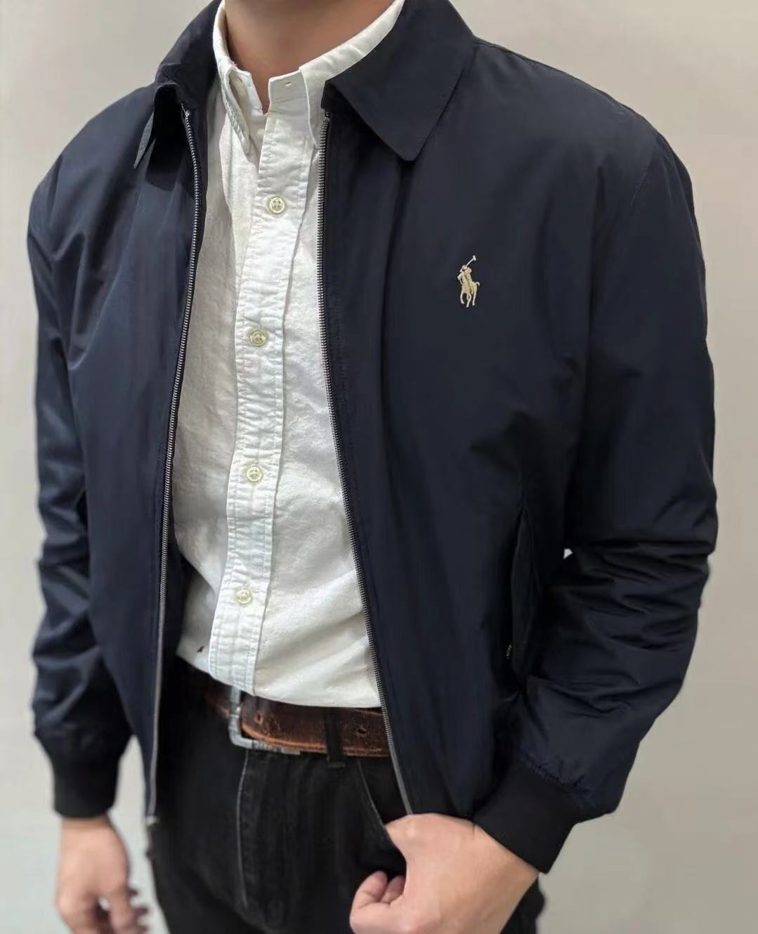 RL peach skin jacket