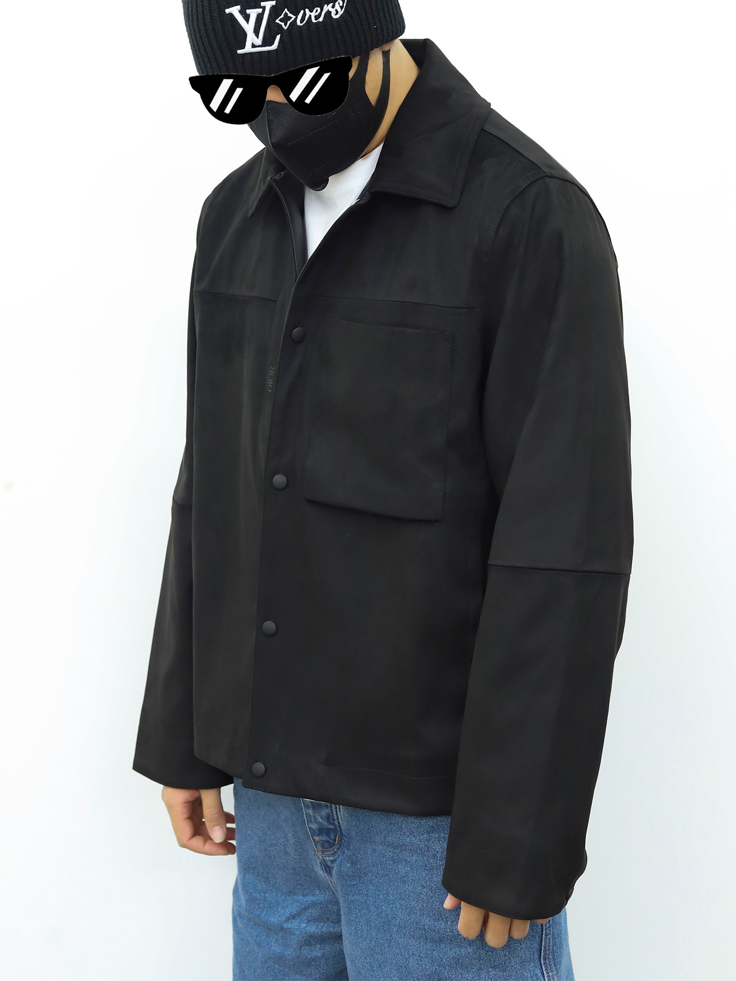 Dior西式扣子夹克 灰色