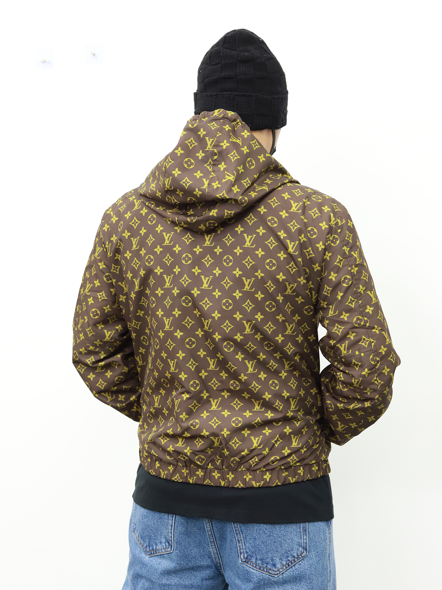 LV 迷彩两面穿小风衣 迷彩-金色