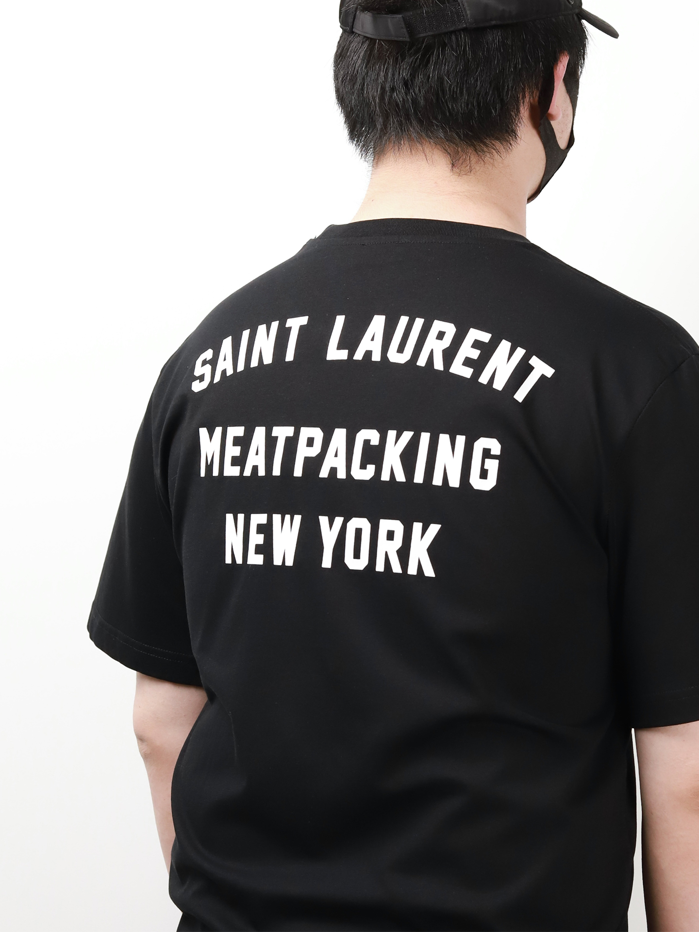 YSL back print tee