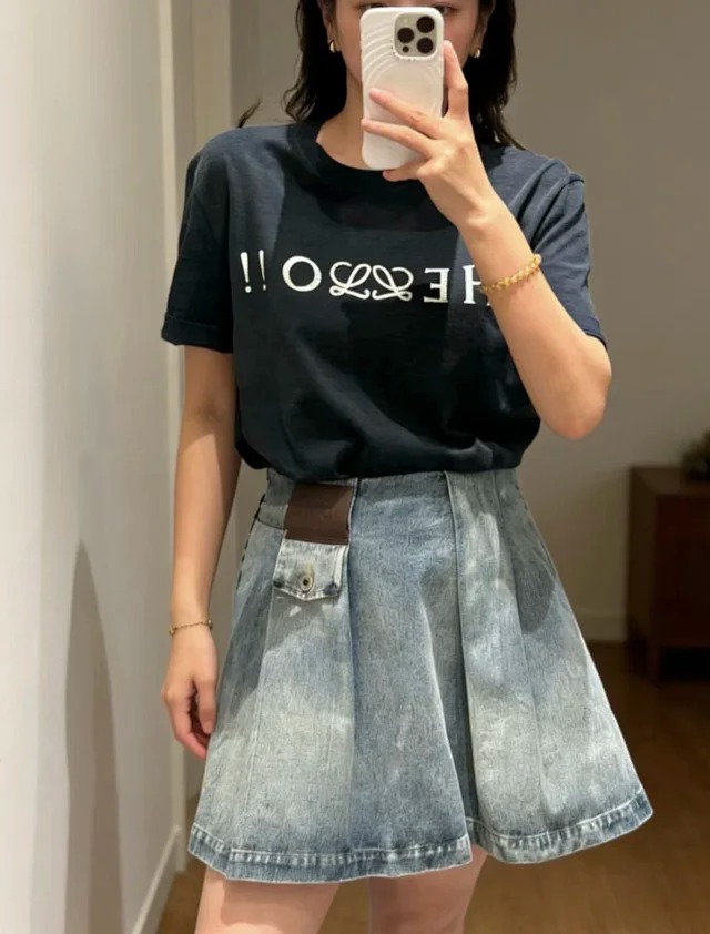 Item ID 9024 Loe SS Series Cotton Blended Letter Printed Hooded Short Sleeve T-shirt