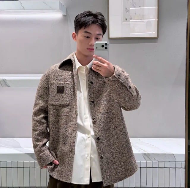 Item ID 9102 LOE 80_Wool composition, full set of custom accessories, SS26 spring and summer series wool blended jacket and shirt