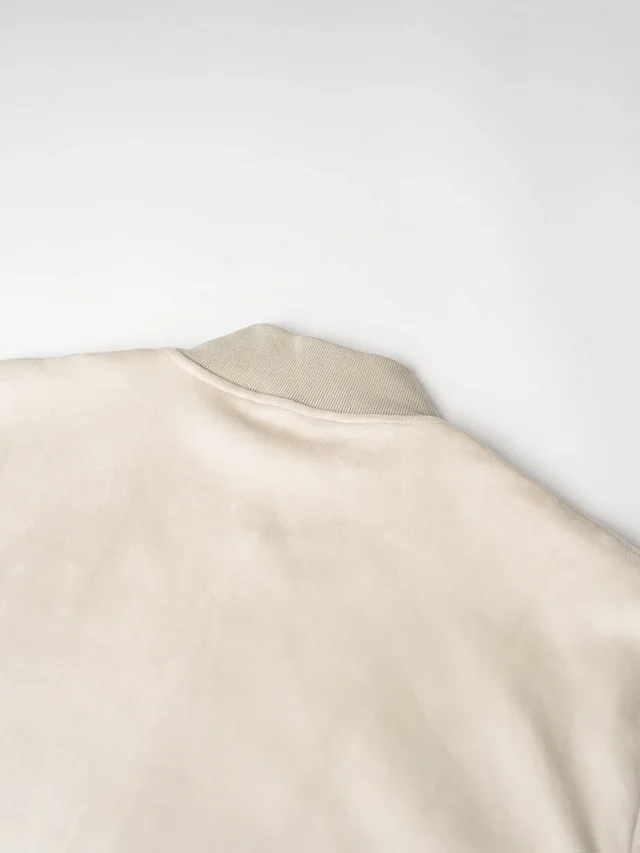 Item ID 9119 1V Imported suede like composite fabric with suede texture, pilot casual version jacket