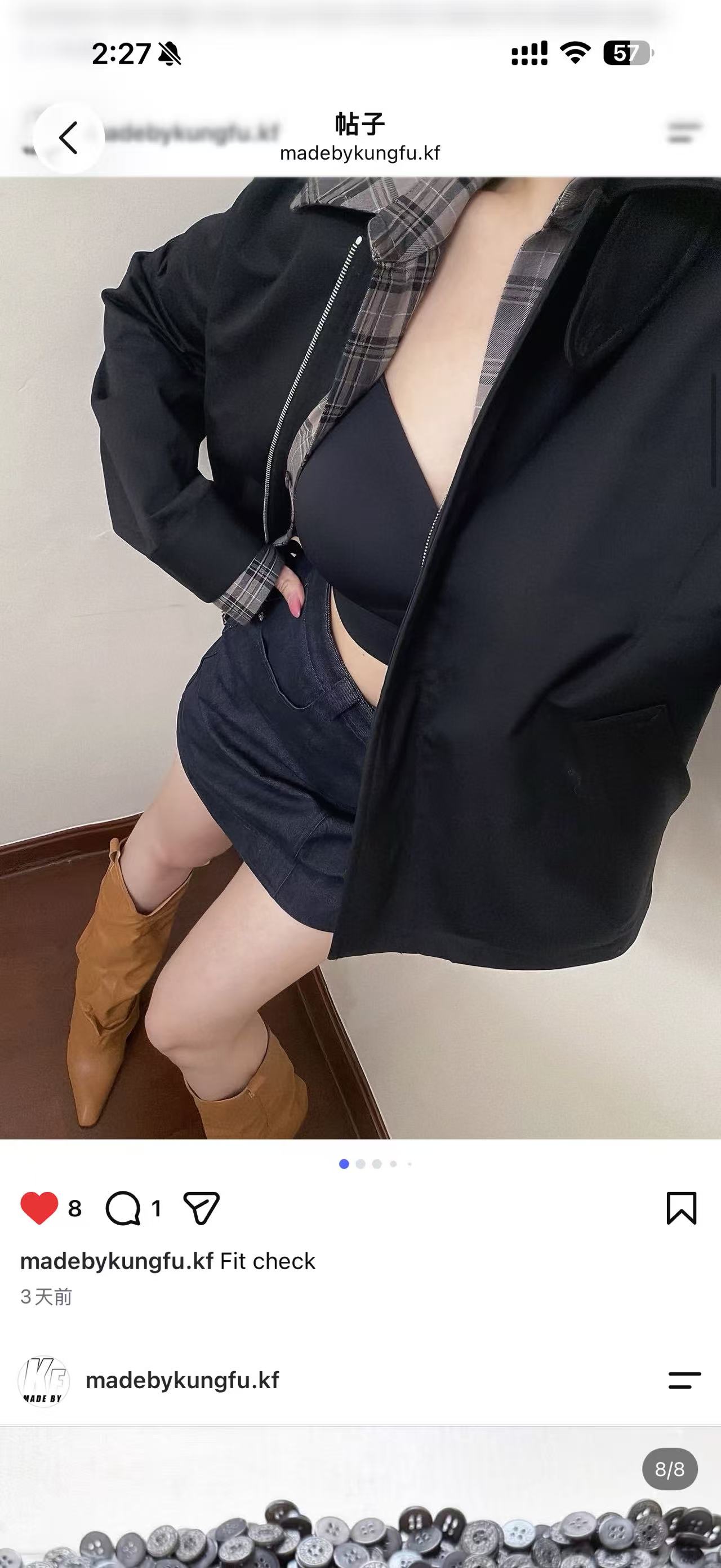 [Copy]1V 50% mulberry silk blended Monogram jacket 