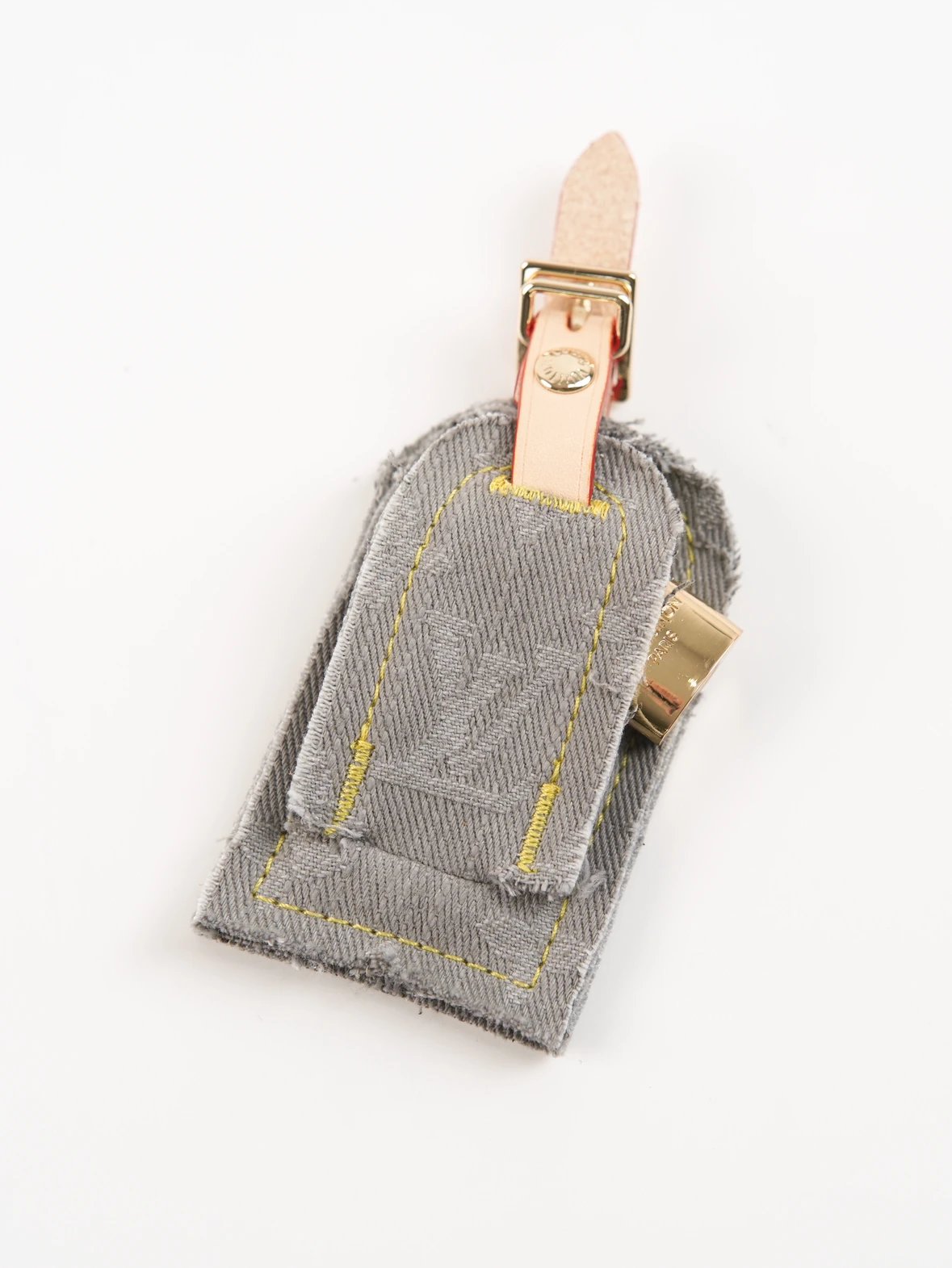 Item ID 8509 Speedy-Soft-30- Gray denim denim removable leather tag - Hardware acce