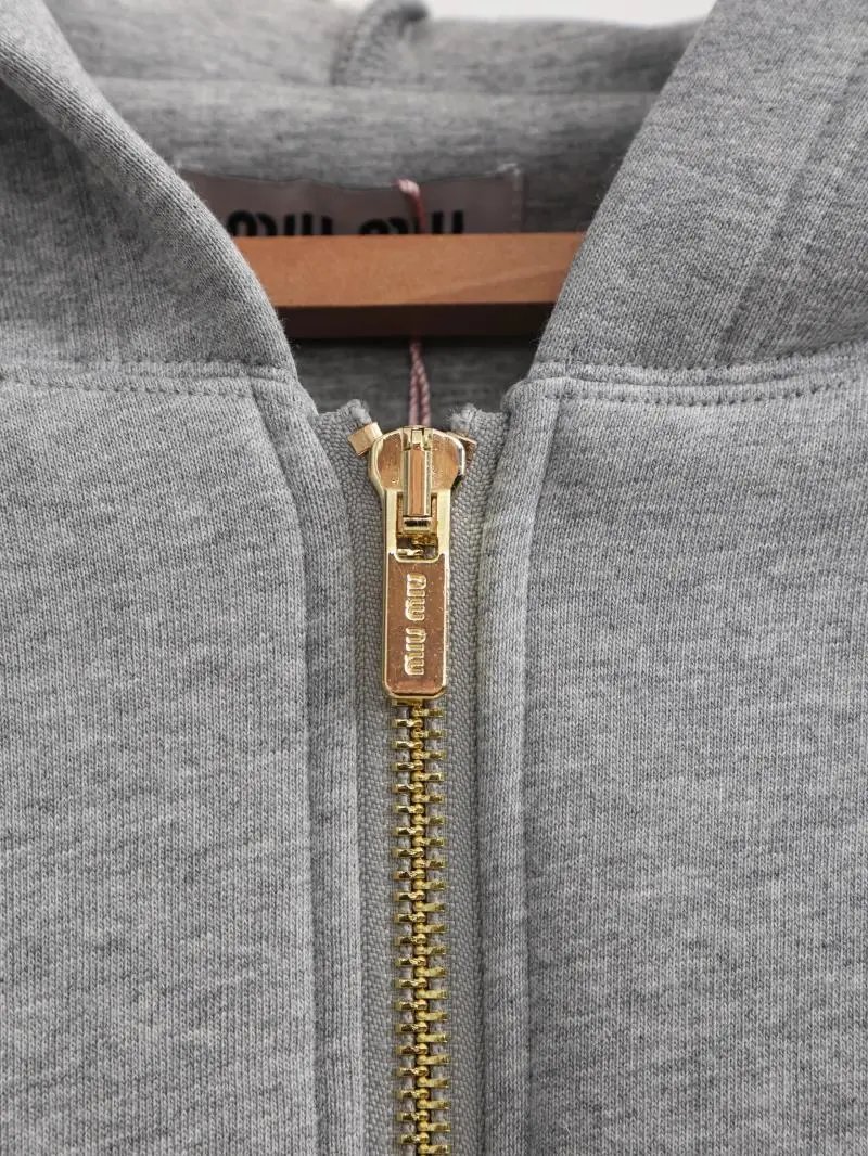 Item ID 8042 Miu Miu -2023ss-760g Heavy Weight Fabric - Double sided Stacked Zipper