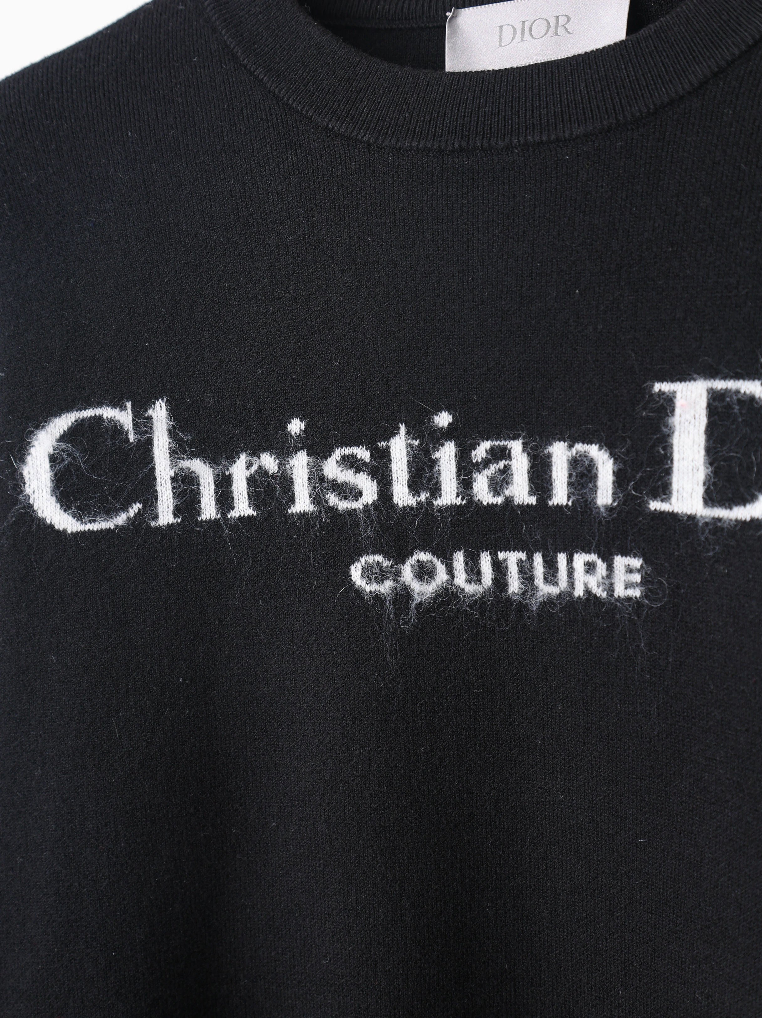 Item ID 8257 D10R-D Home -2024ss- letter logo- mohair knitted sweater - air laminat