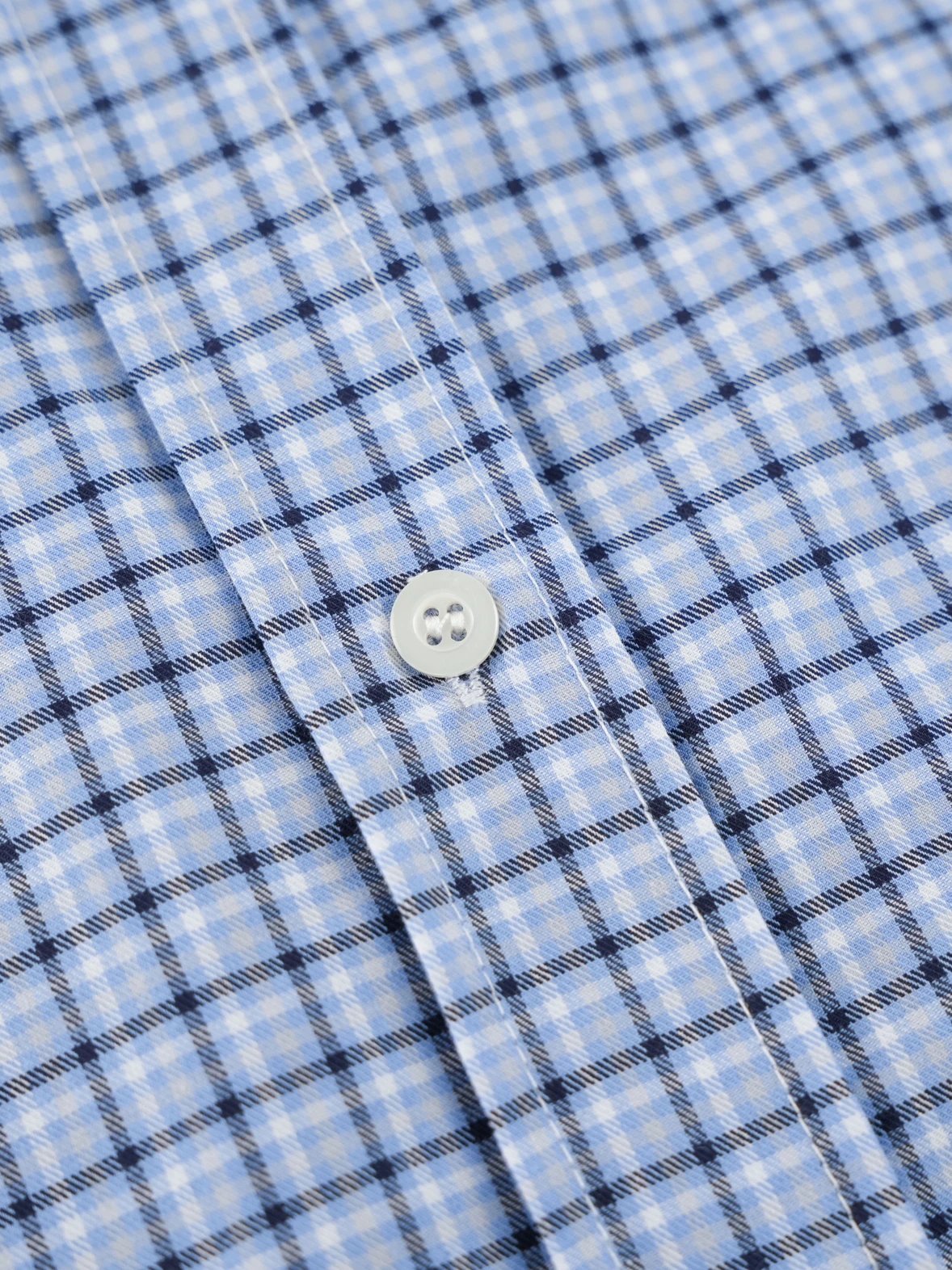 Item ID 8221 Miu Miu -SS25- Plaid Logo embroidered shirt -“40 Tencel blend ” long s