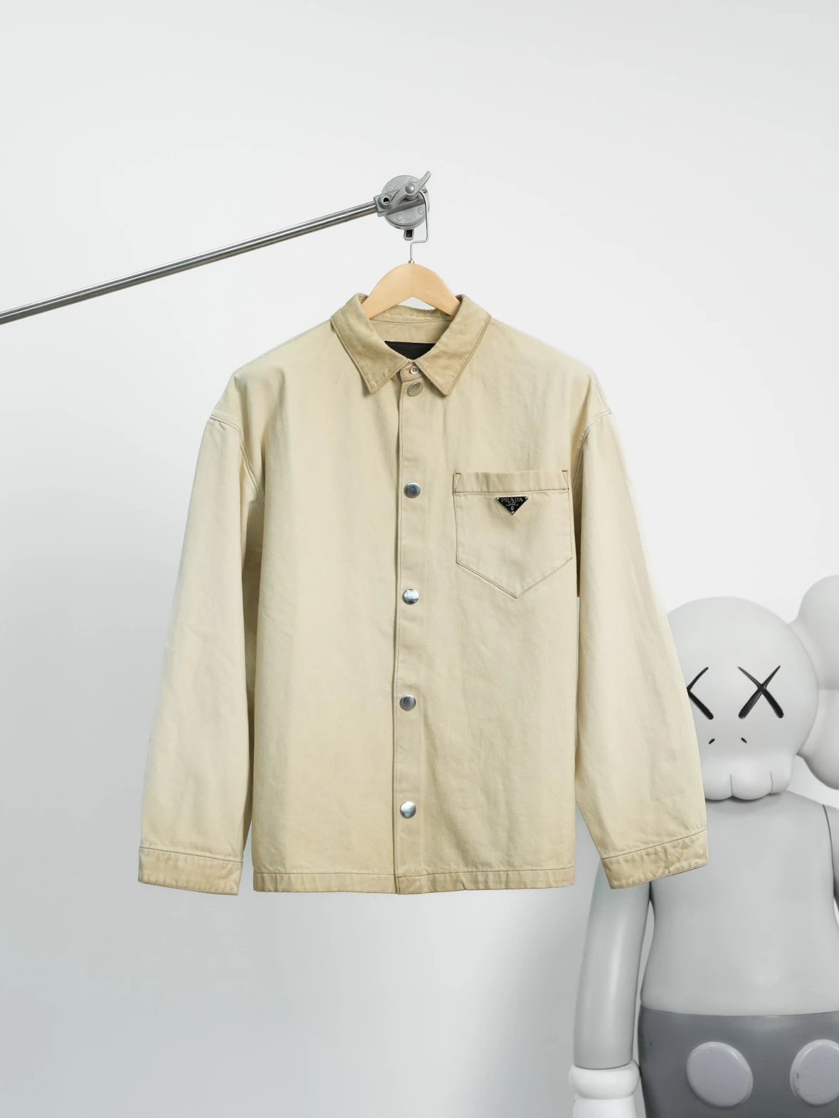 Item ID 8222 PRD - Dirty Stained Used Jacket _High Ding Triangle_ Solid Color Singl