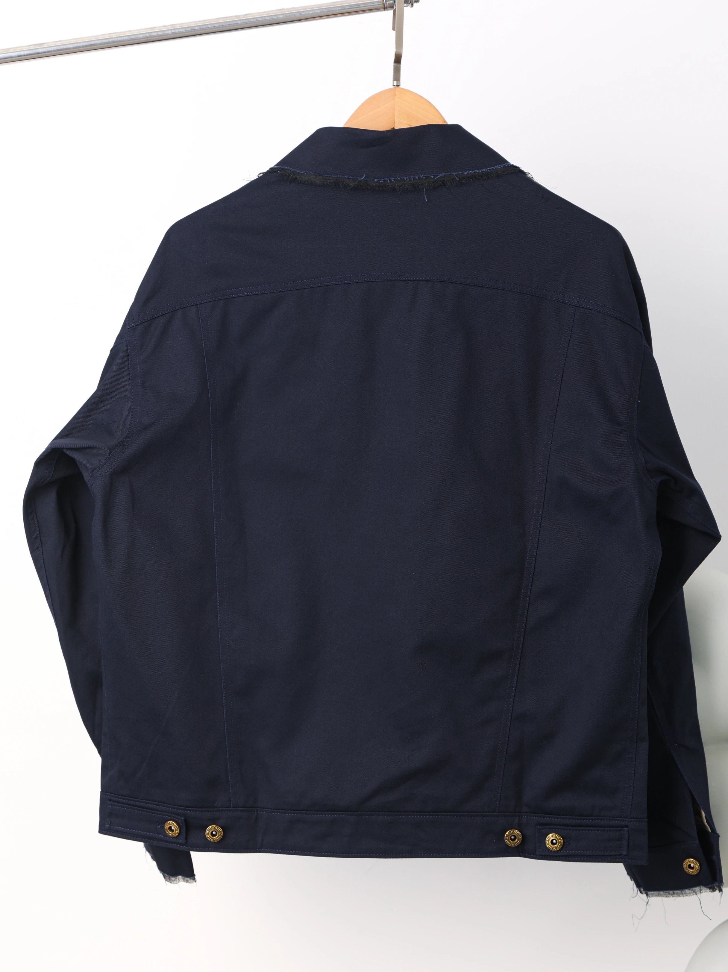 Item ID 8046 MiuM1u-Miu-2024-ss-workwear pocket design - retro style lapel breasted