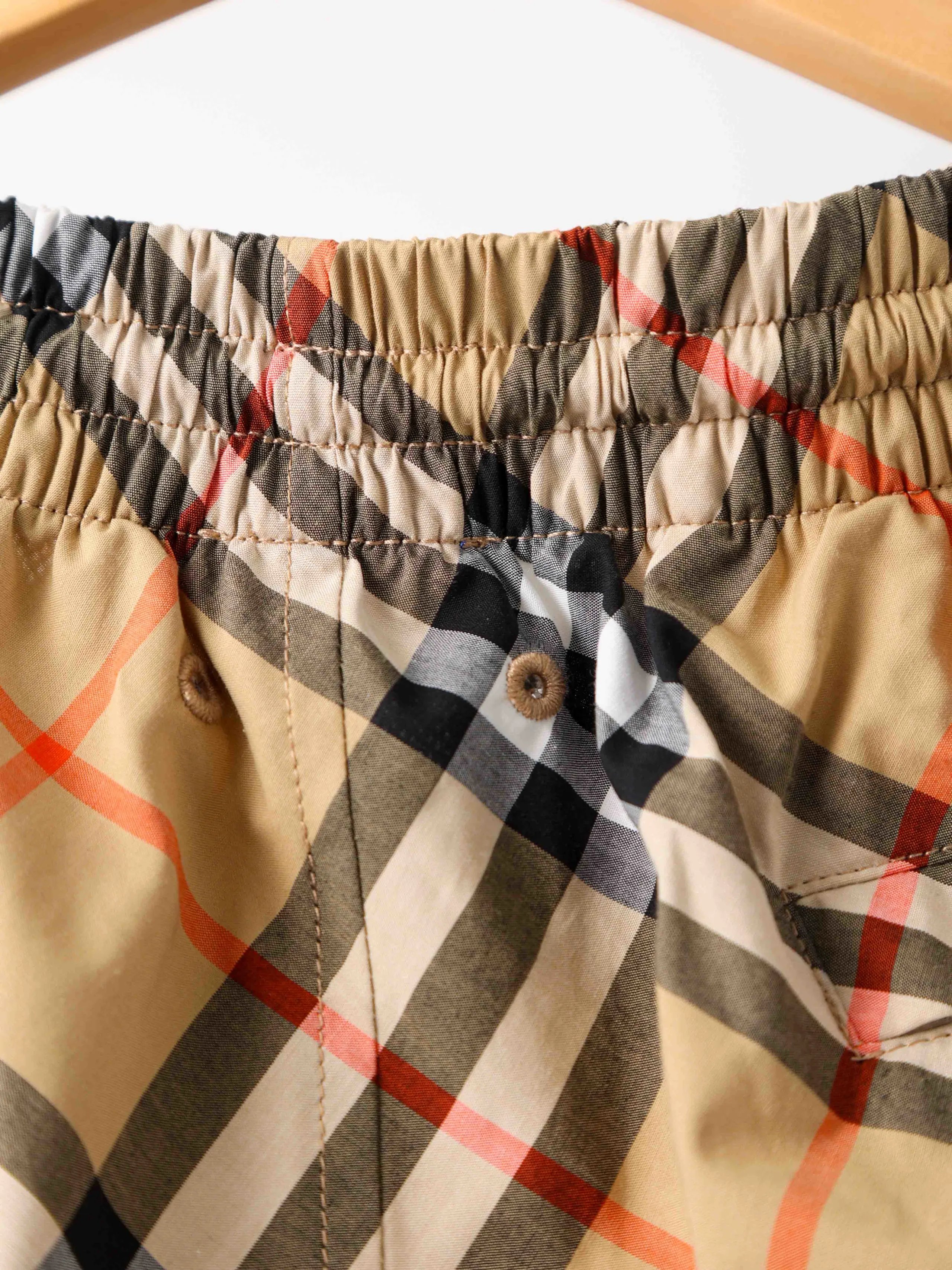 Item ID 8230 BBR Burberry - classic plaid shorts -“ Correct nylon fabric ”- Plaid a
