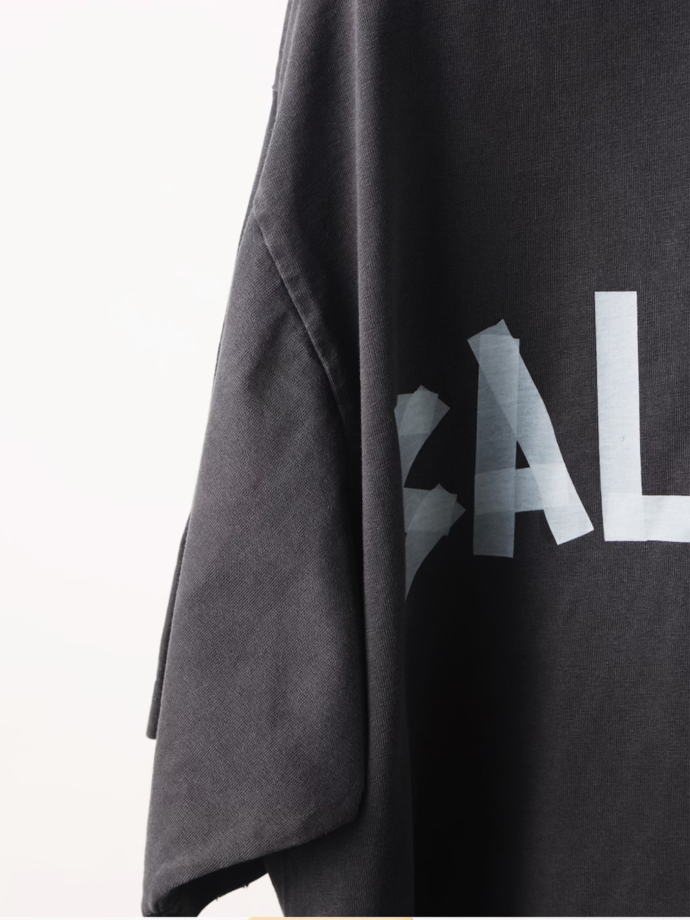 Item ID 8283 Balenc1aga- Paris -2025ss- Textured paper short sleeves - Paris white