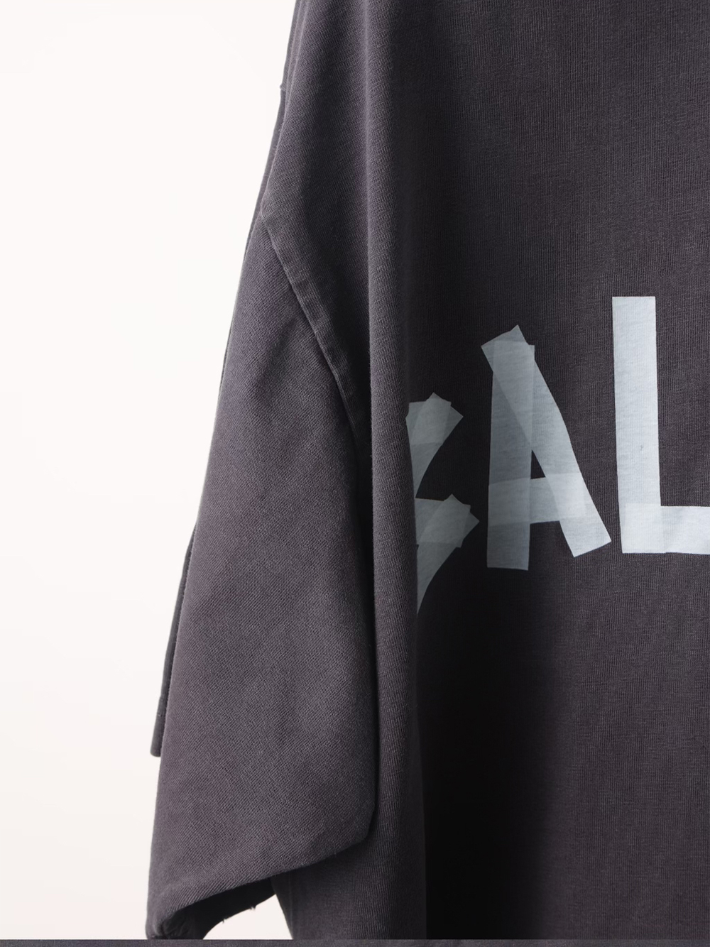 Item ID 8283 Balenc1aga- Paris -2025ss- Textured paper short sleeves - Paris white