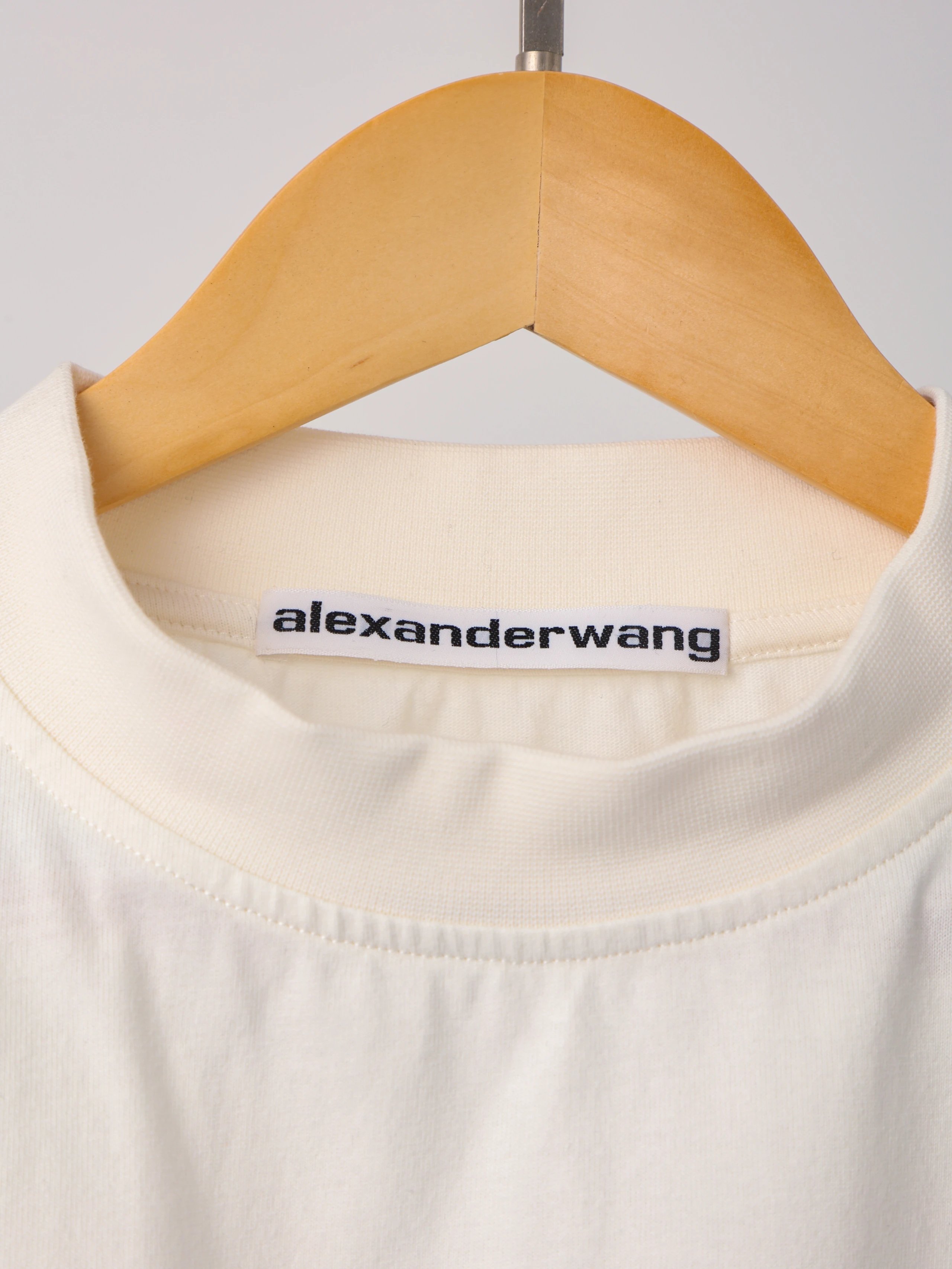 Item ID 8274 Alex@nder-Wang- king alexander -2025ss- Blurred letter print short sle