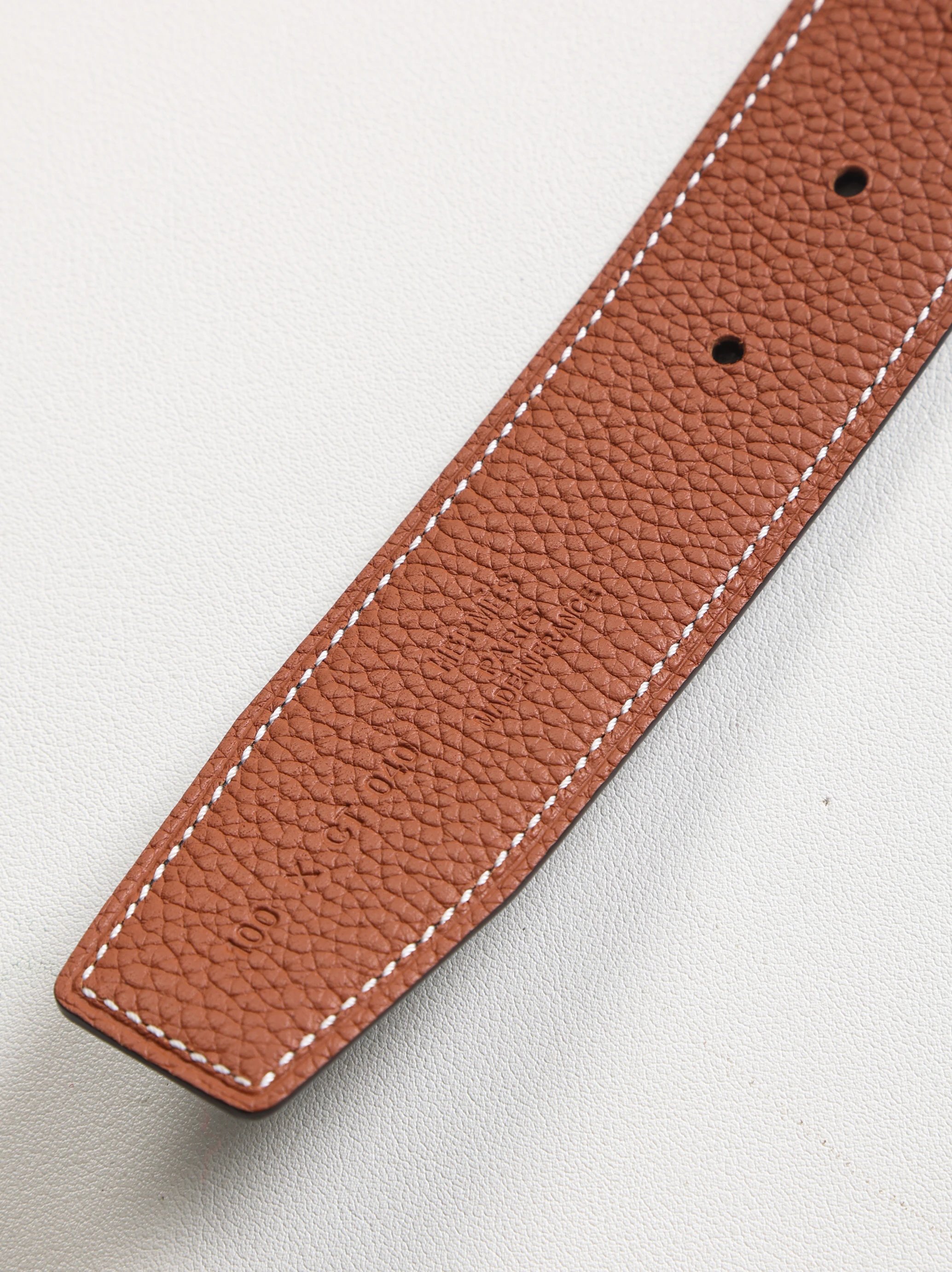 Item ID 8399 Hermes 3-2020ss - Classic H logo letter belt - Double sided calf leath