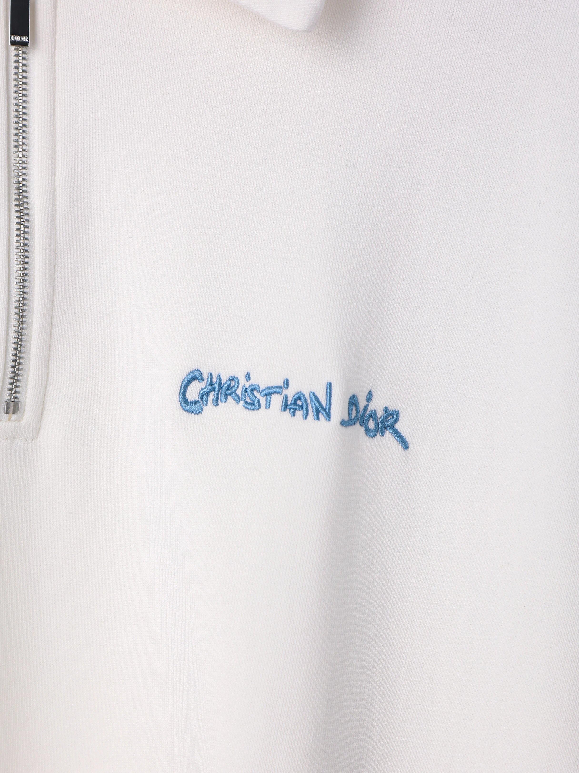 Item ID 8178 D10R- Dior -2024ss- half zip lapel sweatshirt - Simple design - Small