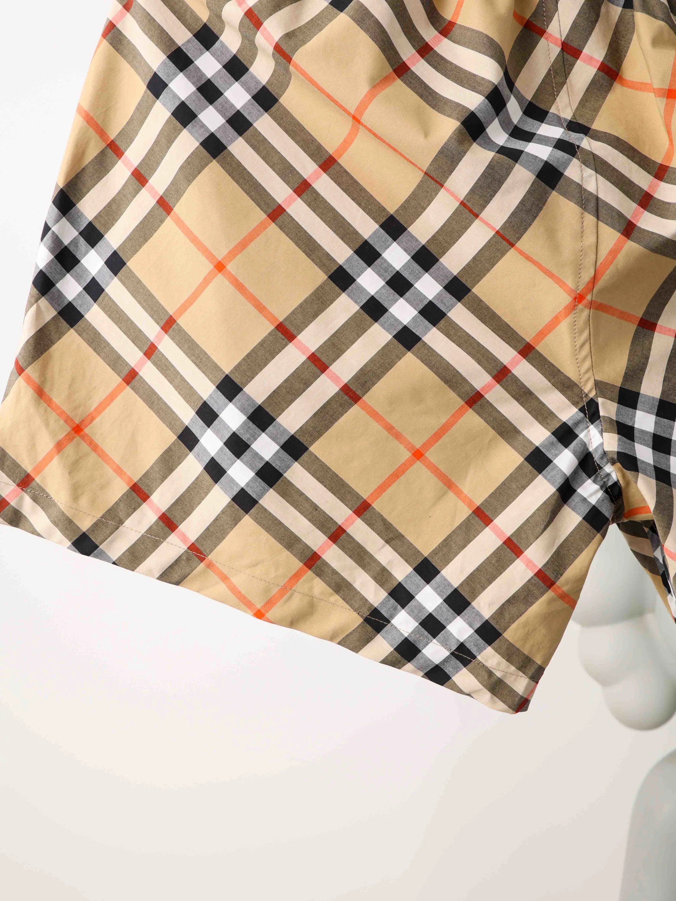 Item ID 8230 BBR Burberry - classic plaid shorts -“ Correct nylon fabric ”- Plaid a