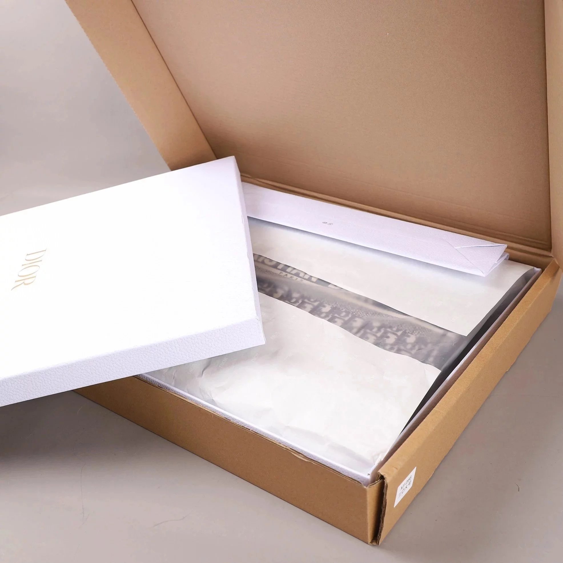 Item ID 8476 Full printed Jacquard Dior - Old Flower Series - Jacquard Tote Bag - L