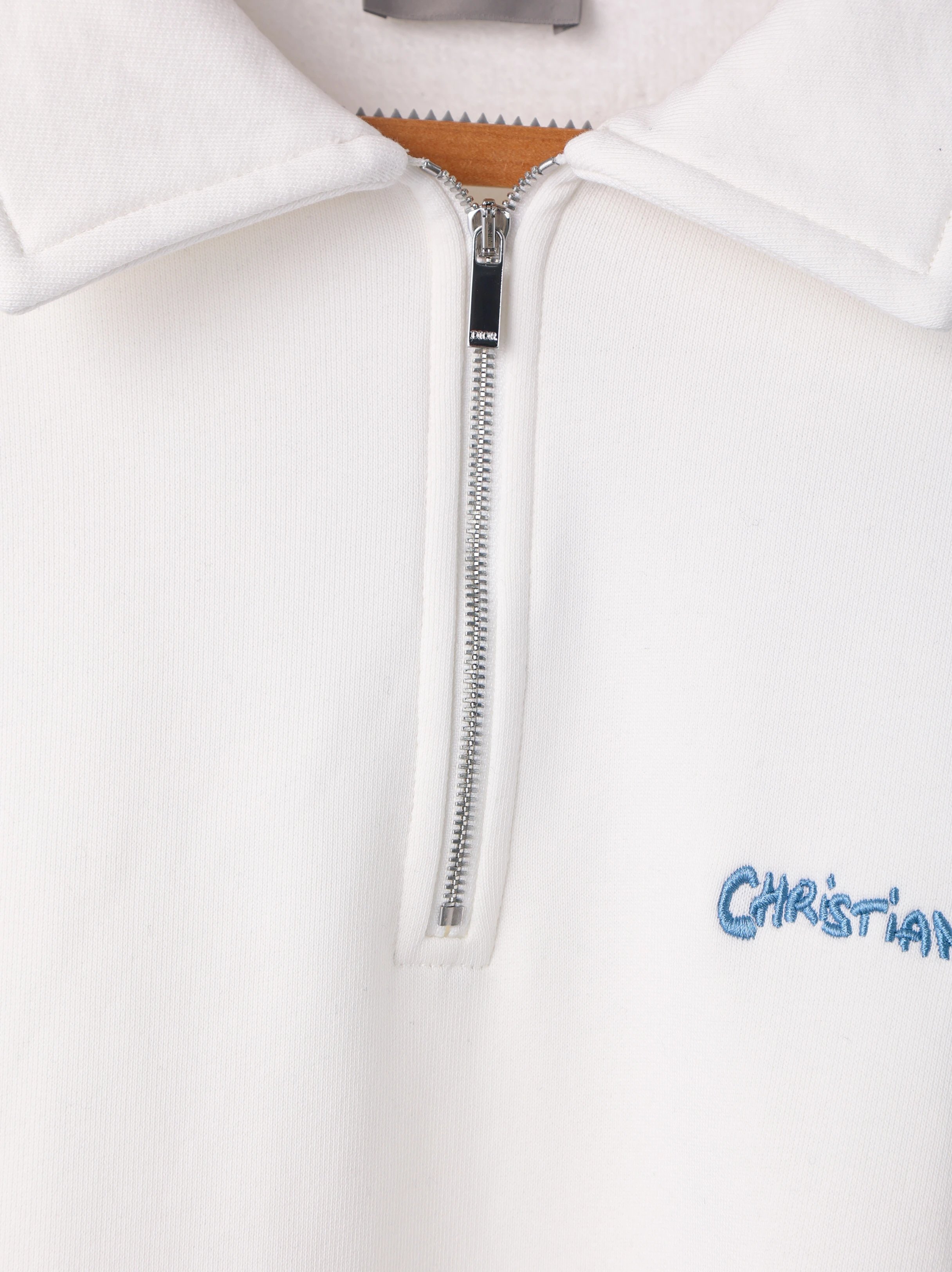 Item ID 8178 D10R- Dior -2024ss- half zip lapel sweatshirt - Simple design - Small