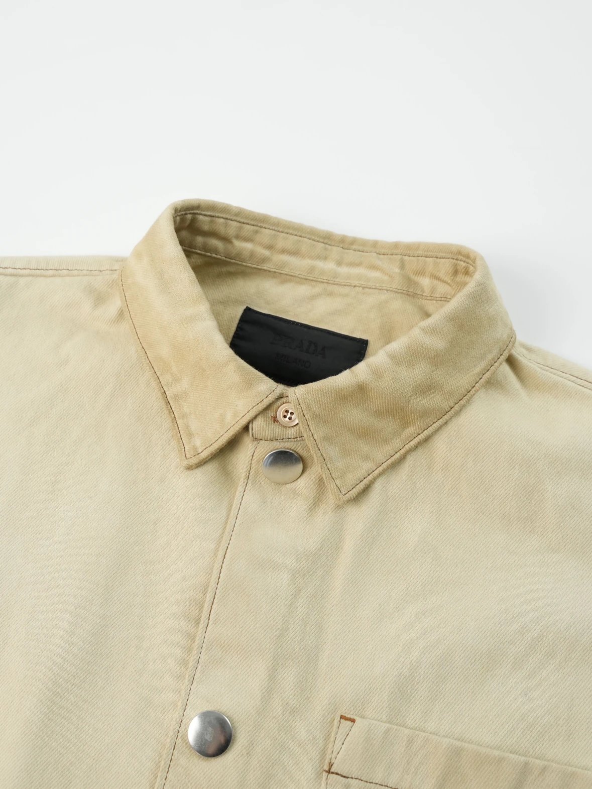 Item ID 8222 PRD - Dirty Stained Used Jacket _High Ding Triangle_ Solid Color Singl