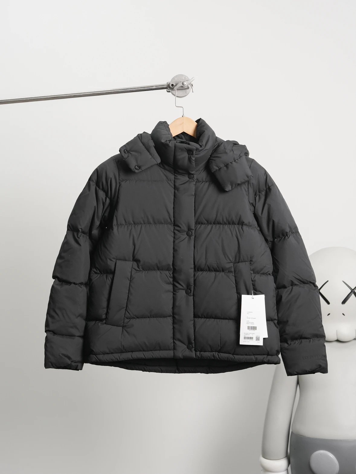 Item ID 8120 Lulu UnderwPuff Series -600 Puff Down Coat - Tri Color - Rice White -