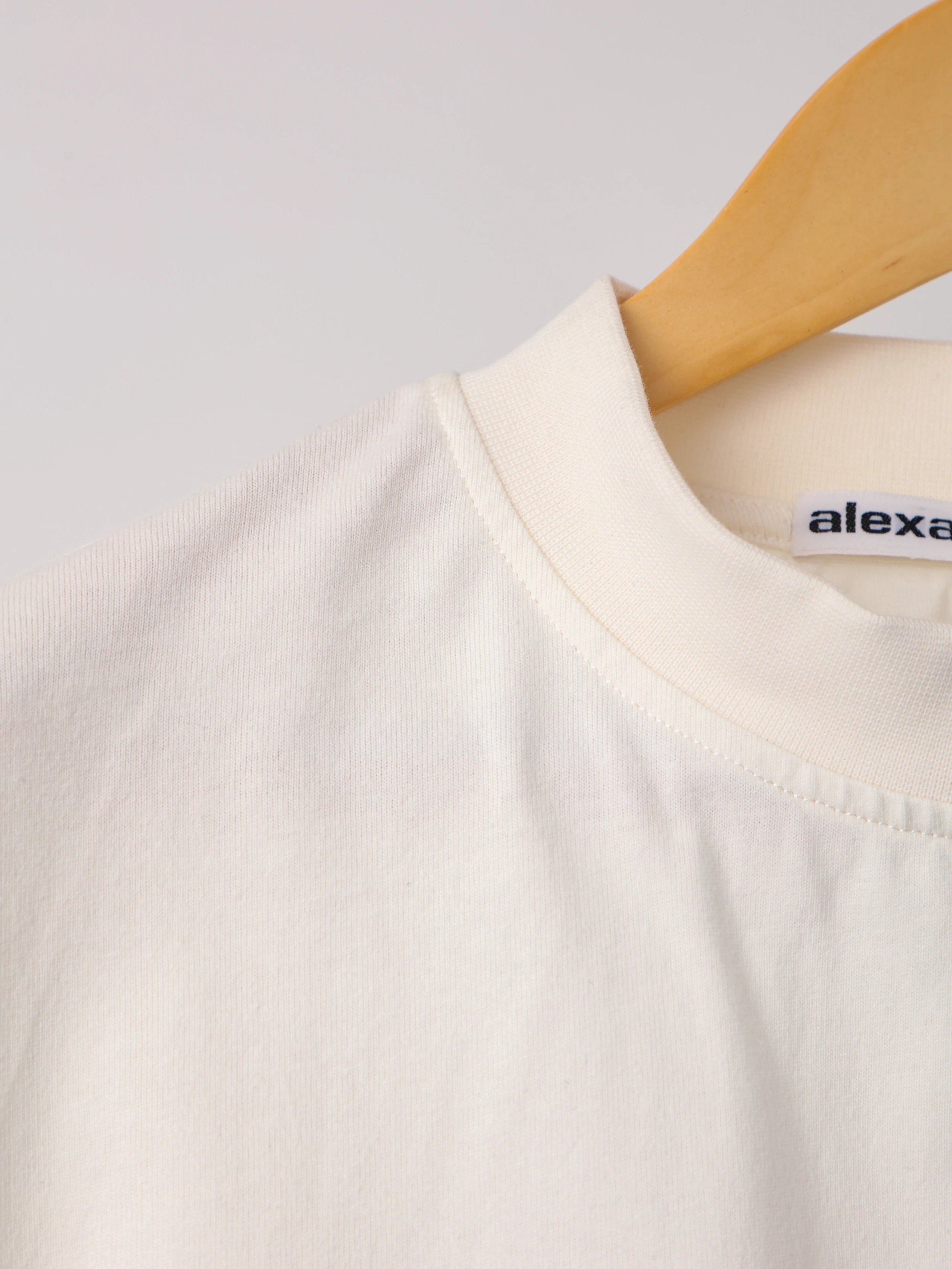 Item ID 8274 Alex@nder-Wang- king alexander -2025ss- Blurred letter print short sle