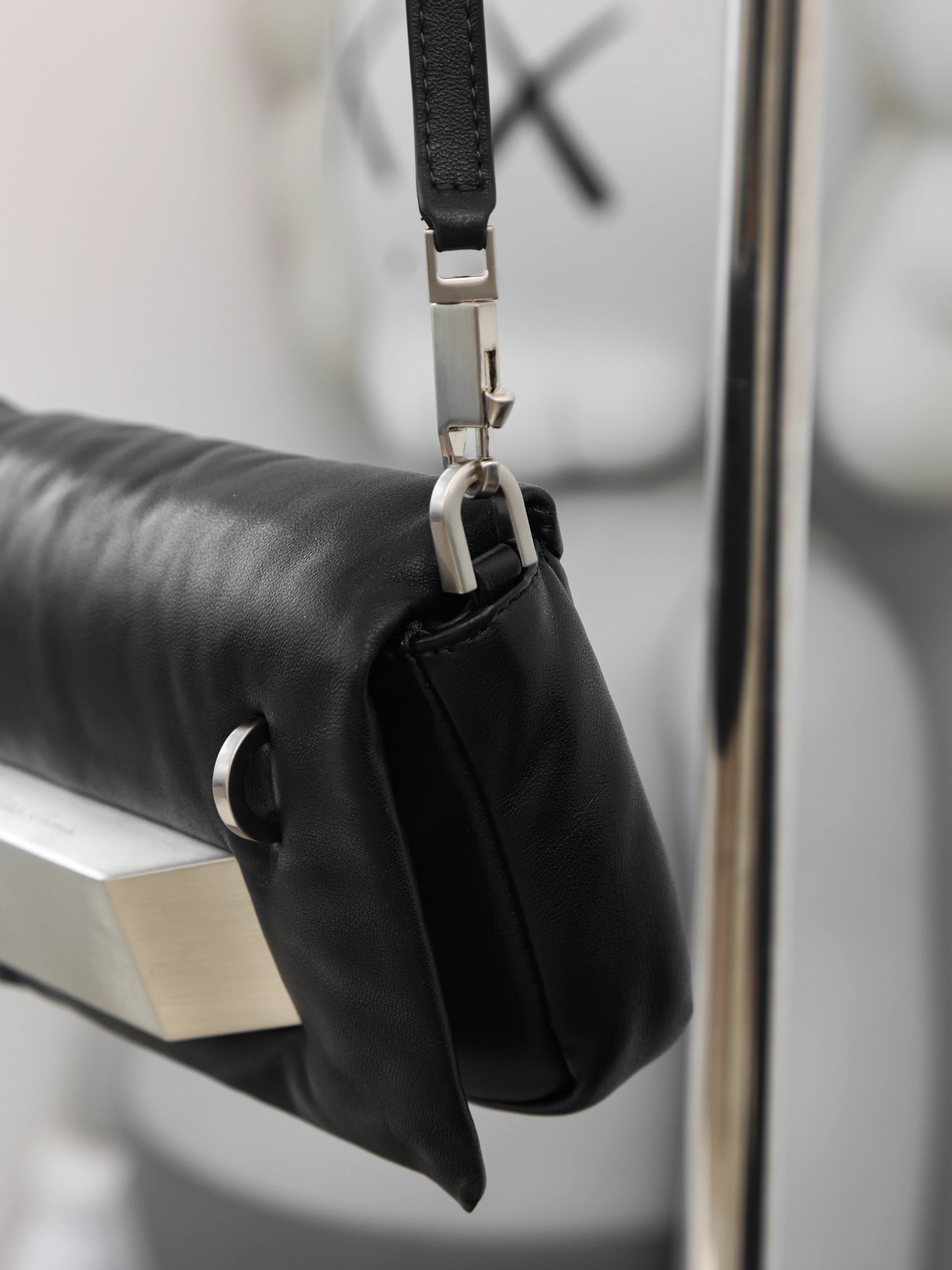 Item ID 8508 Rick owens Ro Cloud Bag - Sheepskin Material - Flip Shoulder Bag - Lar