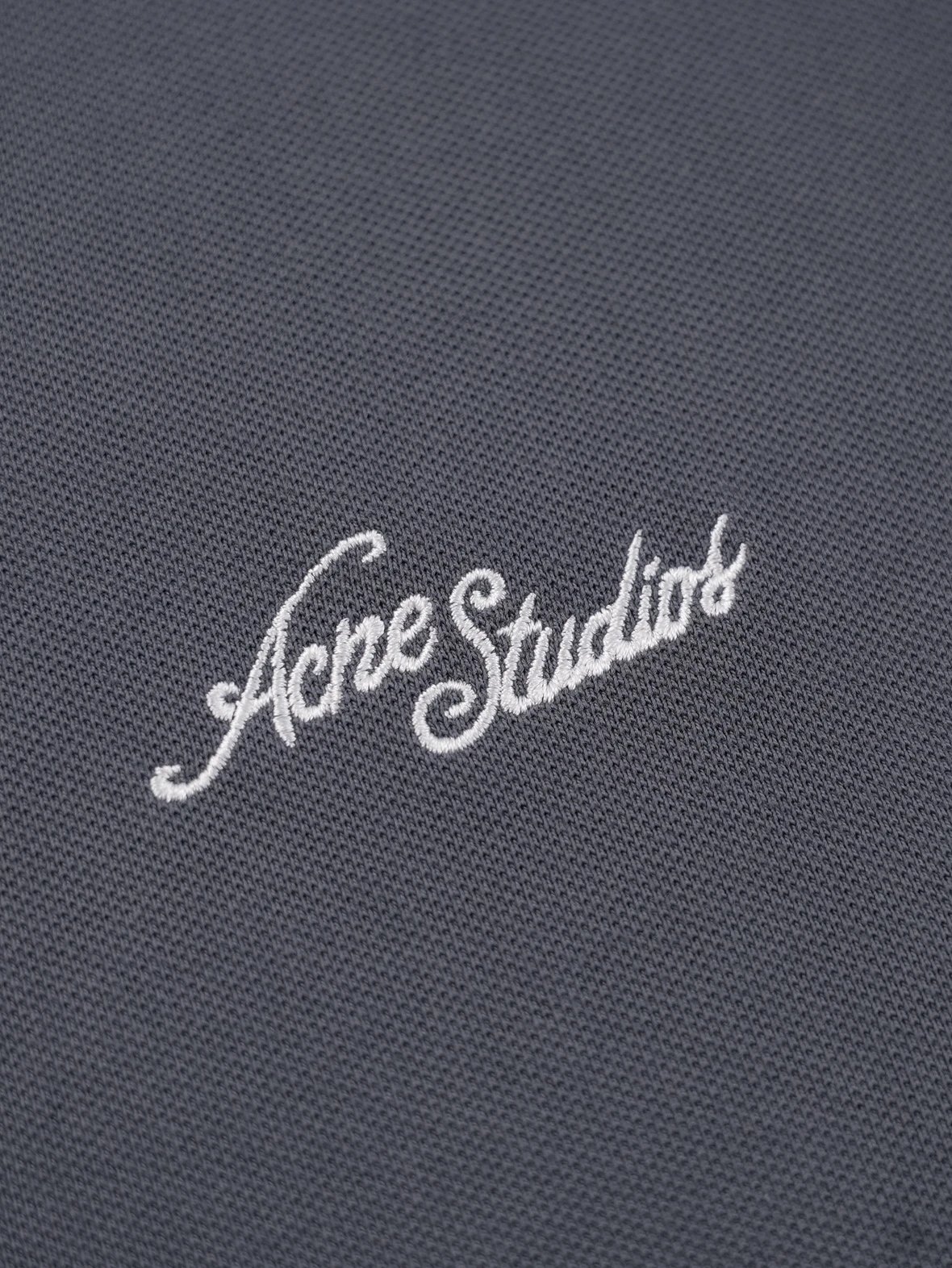 Item ID 8172 Acne _16 count combed cotton single bead ground_ embroidered logo lett