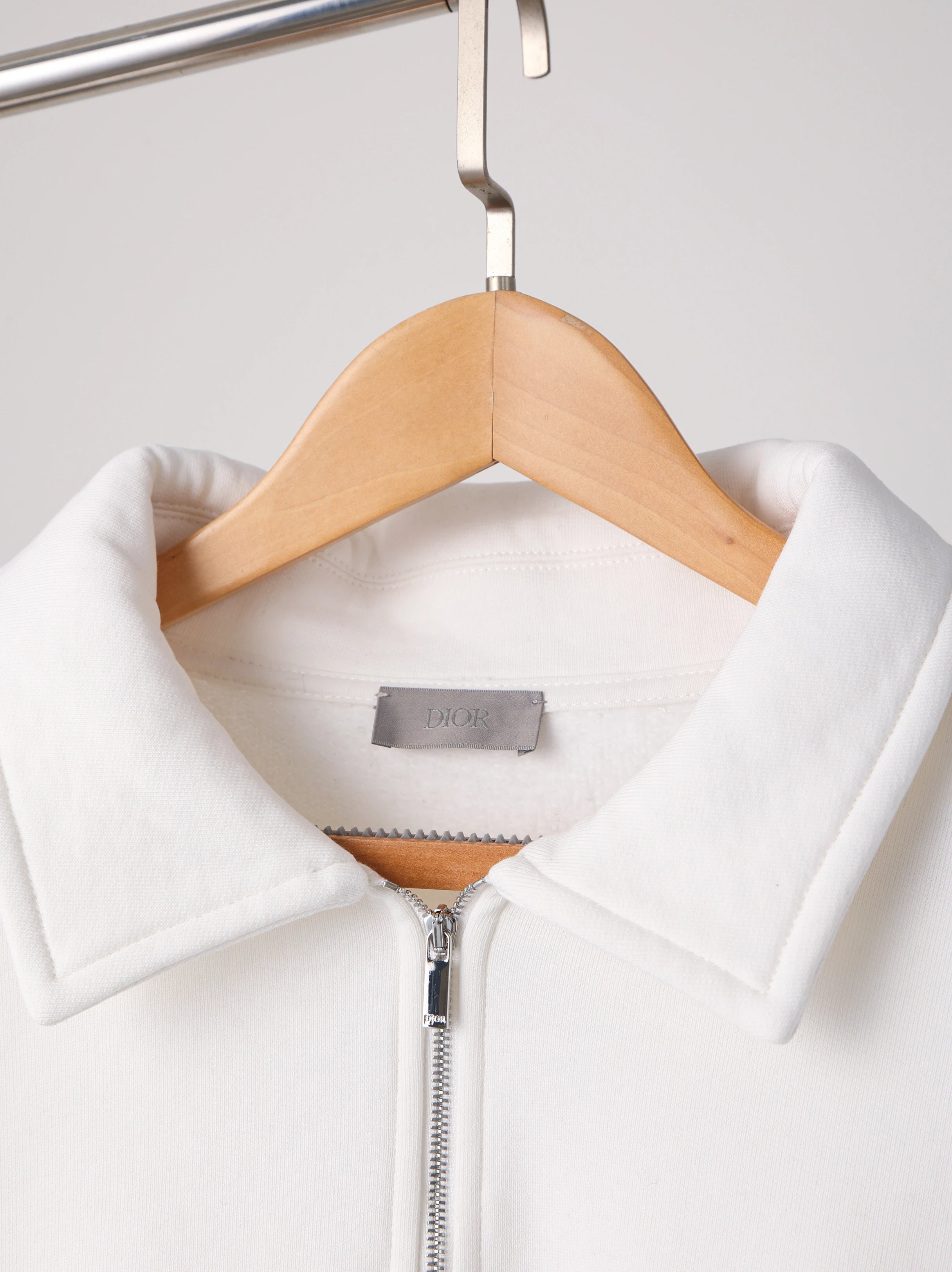 Item ID 8178 D10R- Dior -2024ss- half zip lapel sweatshirt - Simple design - Small