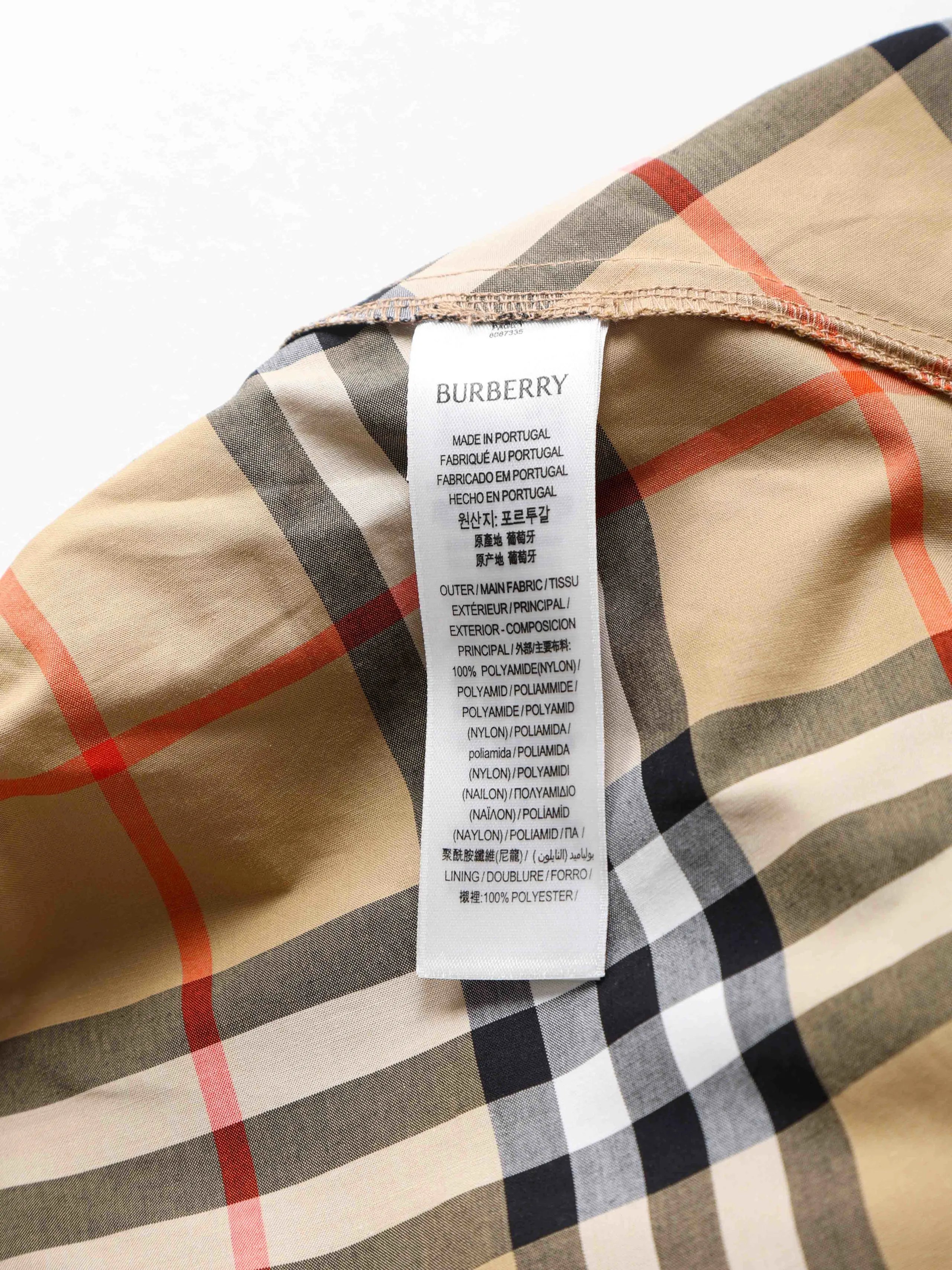 Item ID 8230 BBR Burberry - classic plaid shorts -“ Correct nylon fabric ”- Plaid a