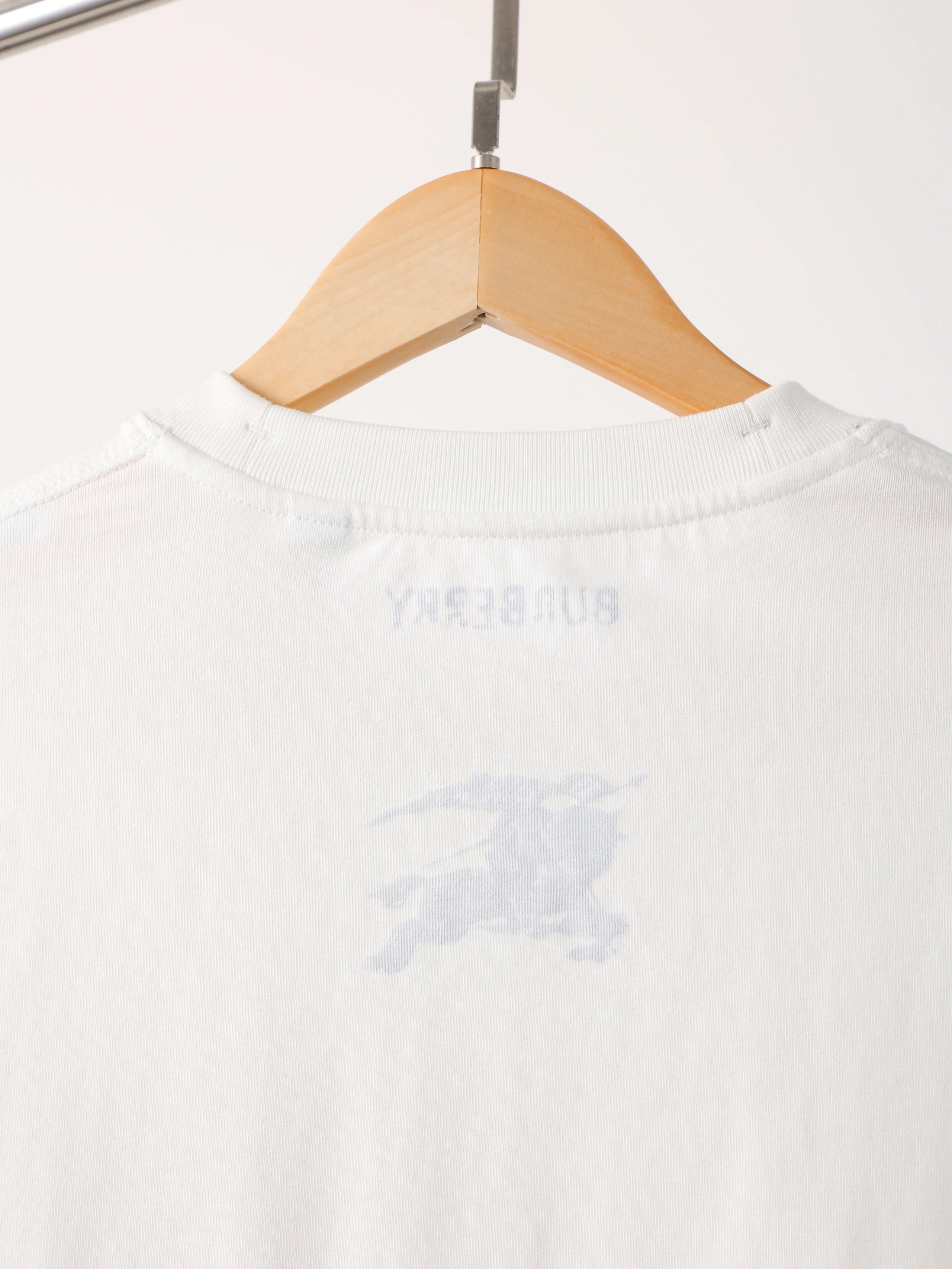 Item ID 8298 Burberr-BBR-2025ss- Shadow Double Blue War Horse Print Short Sleeve -