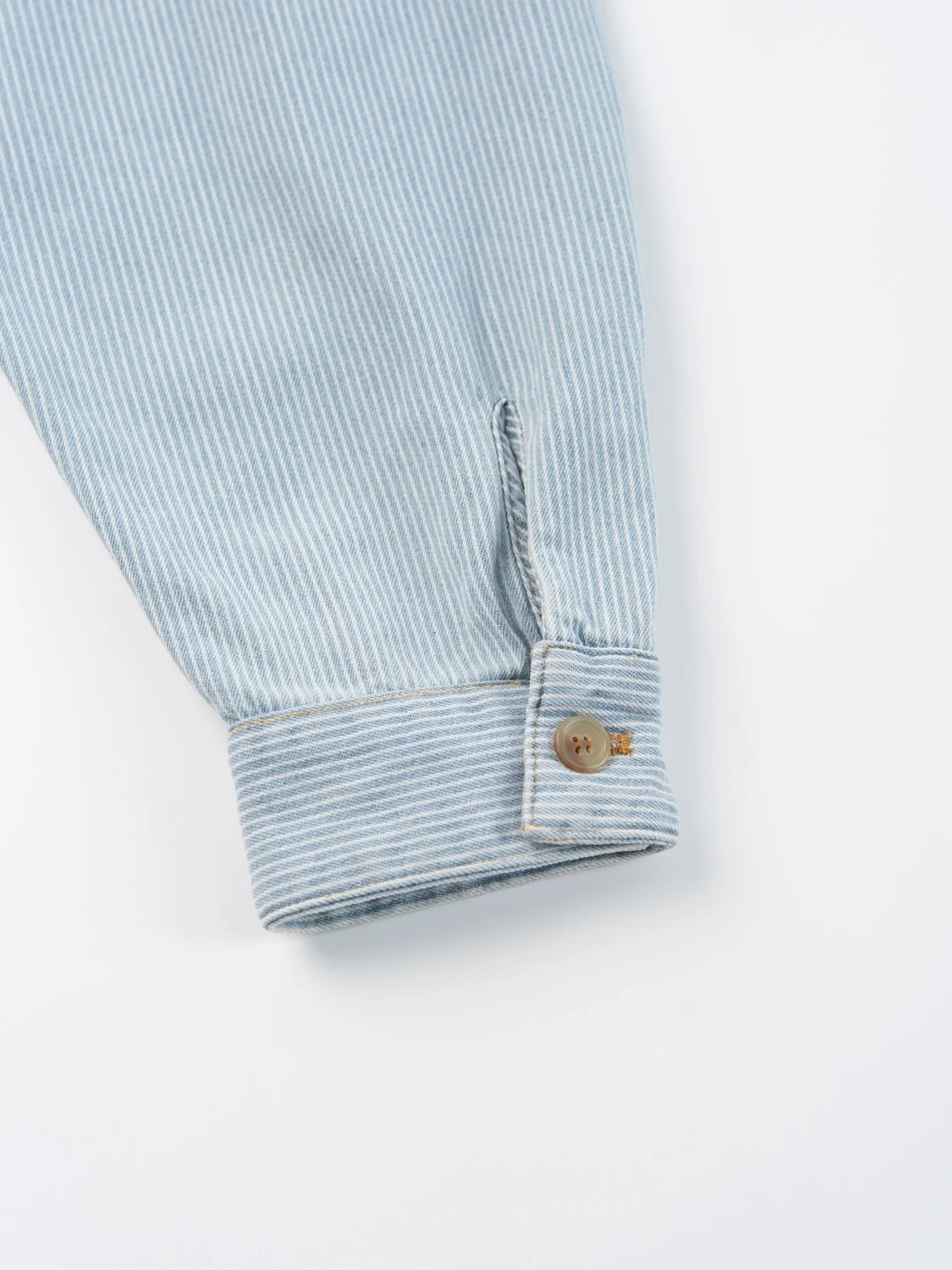 Item ID 8037 M1UM1U Miu Miu embroidered loose striped denim “ Heavy industrial wash