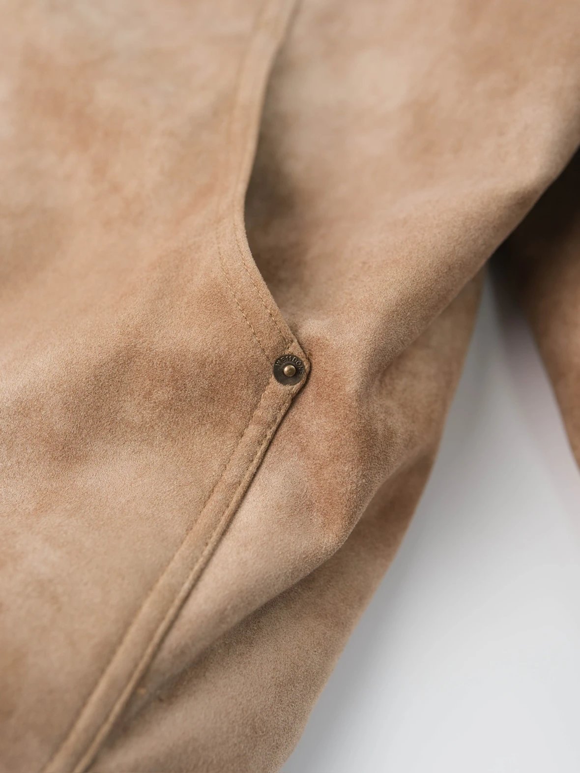 Item ID 8065 WE11DONE Imitation suede main fabric “ Leather collar ” Printed patter